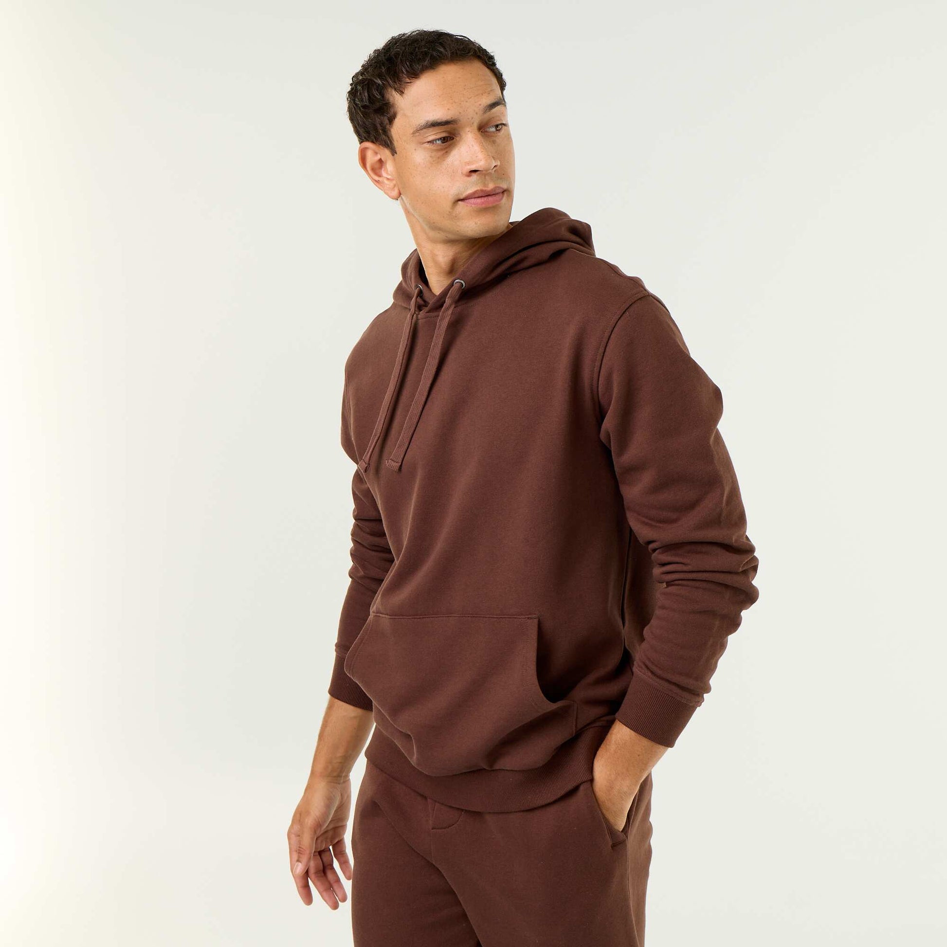 Lightweight Fleece Sweatshirt BROWN