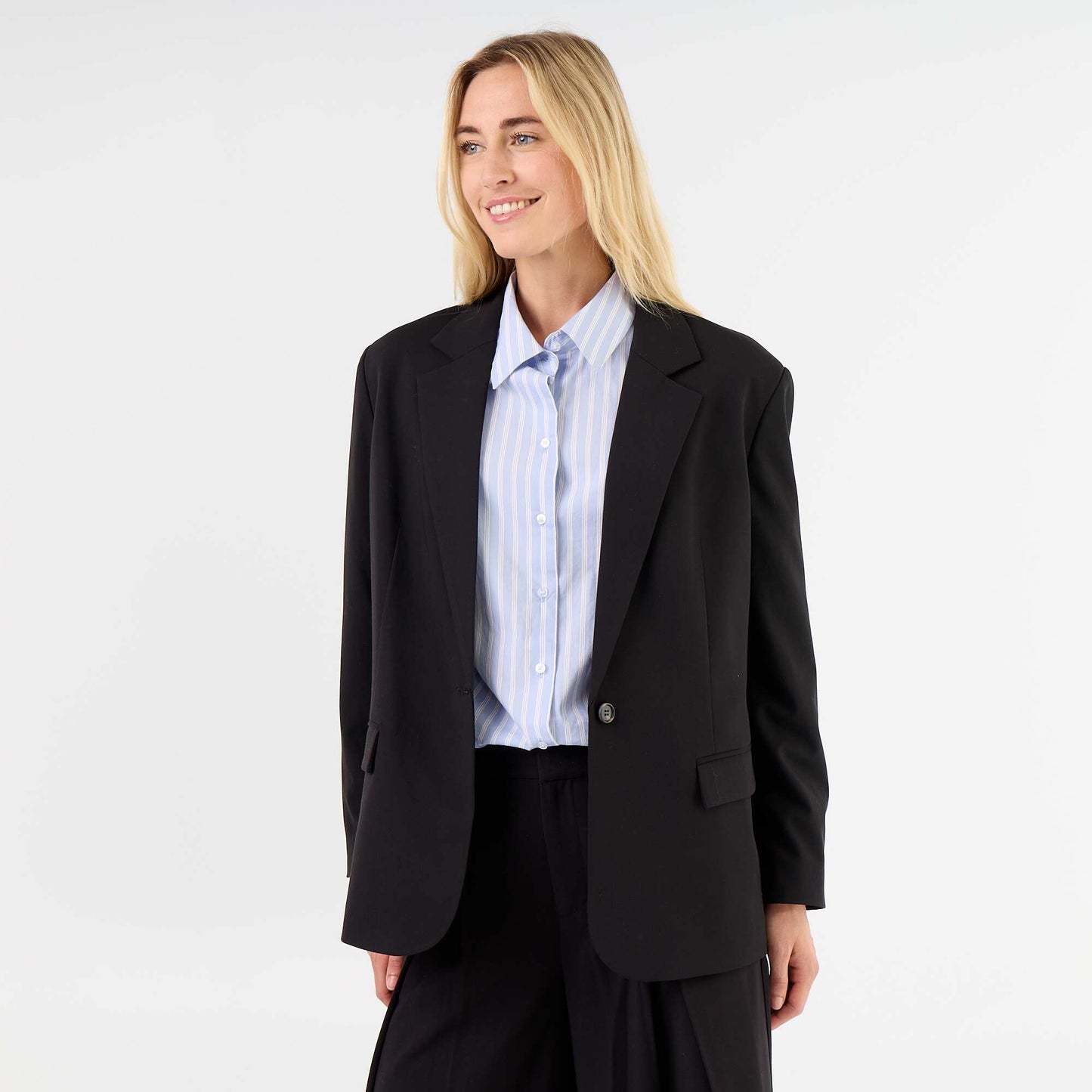 Long tailored jacket BLACK