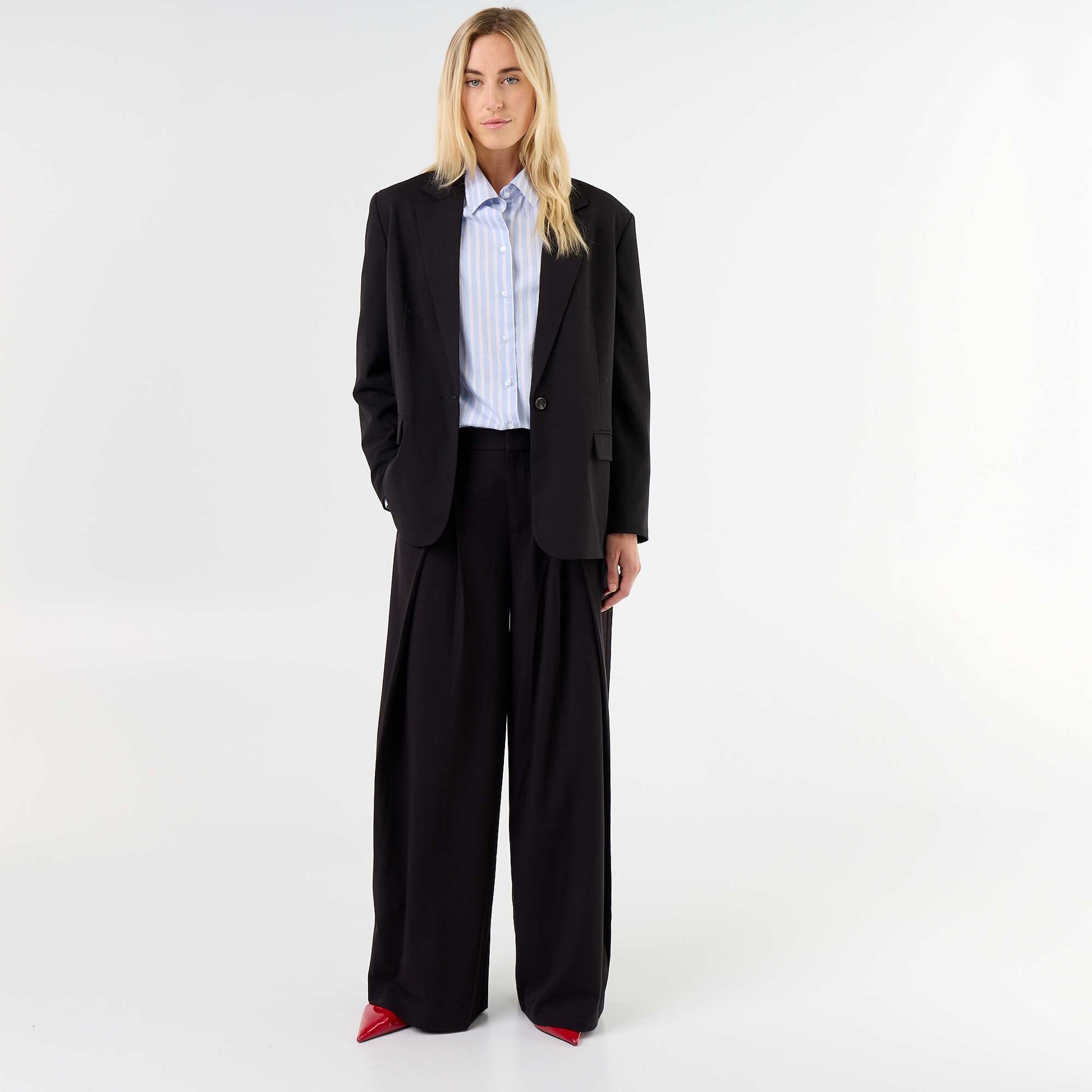 Long tailored jacket BLACK