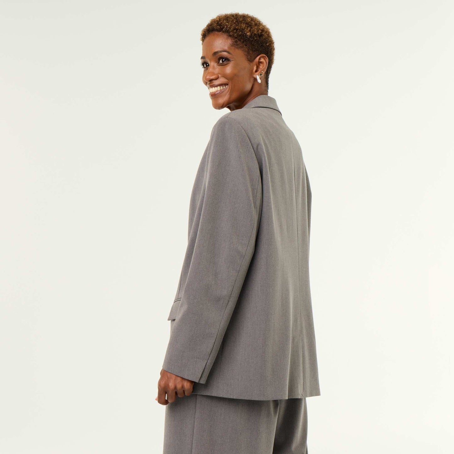 Long tailored jacket GREY