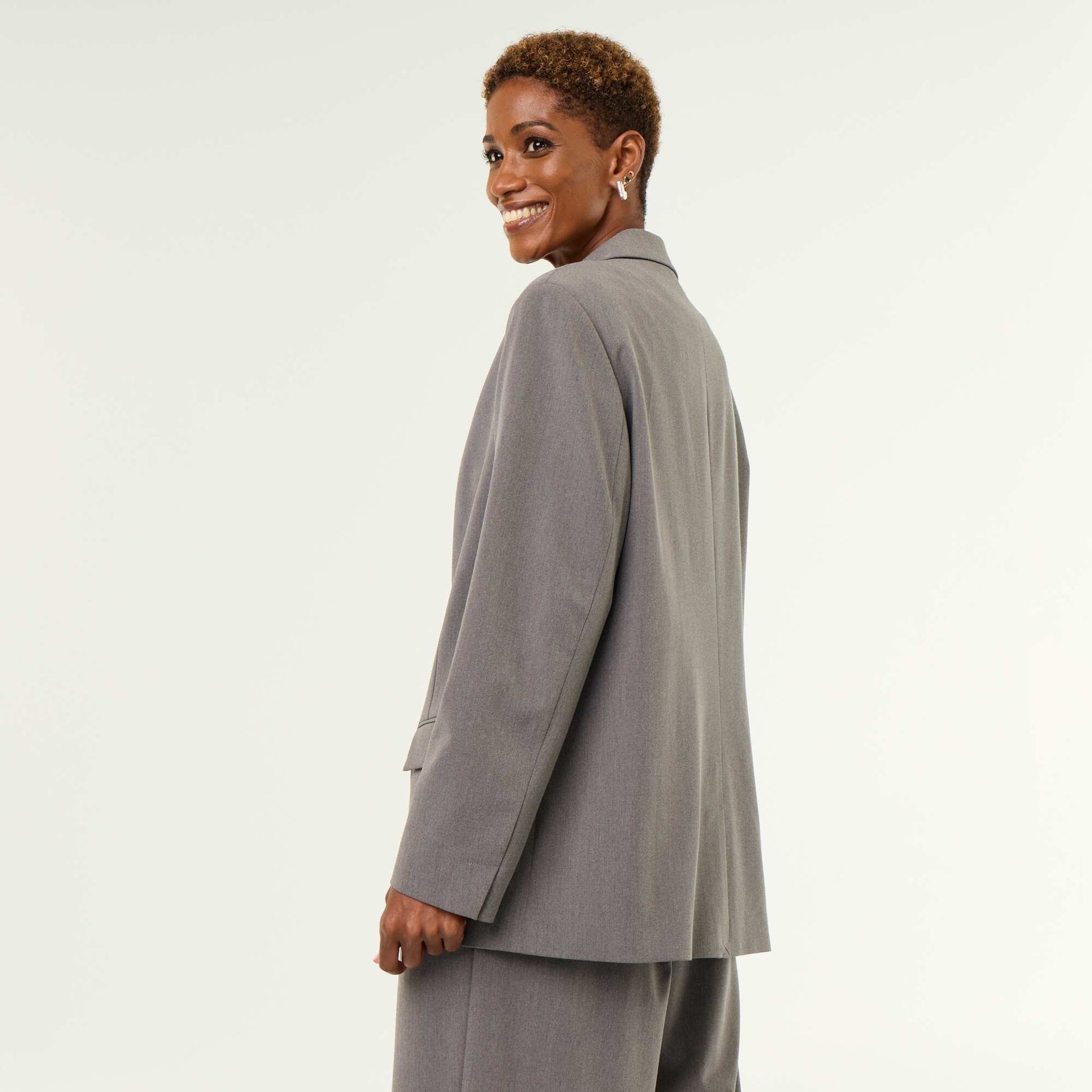 Long tailored jacket GREY