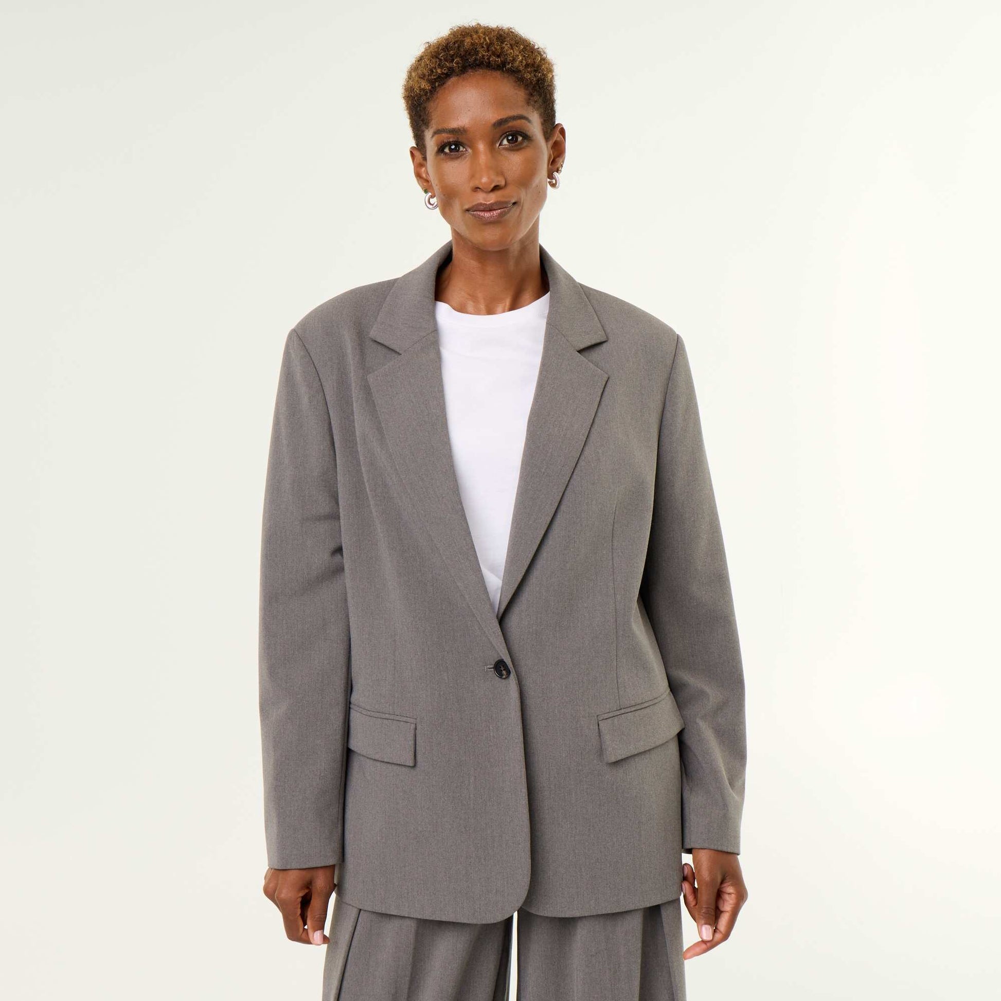 Long tailored jacket GREY