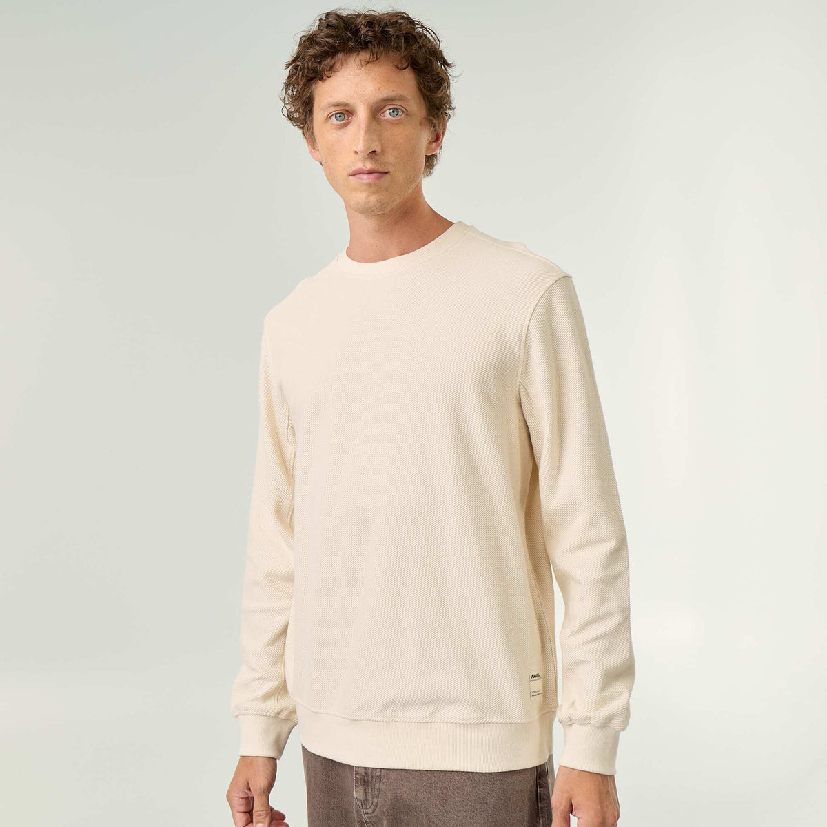 Ribbed Fine-Gauge Knit Sweater WHITE