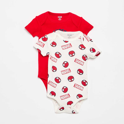 2-pack 'Spider-Man' 'Marvel' Bodysuits WHITE