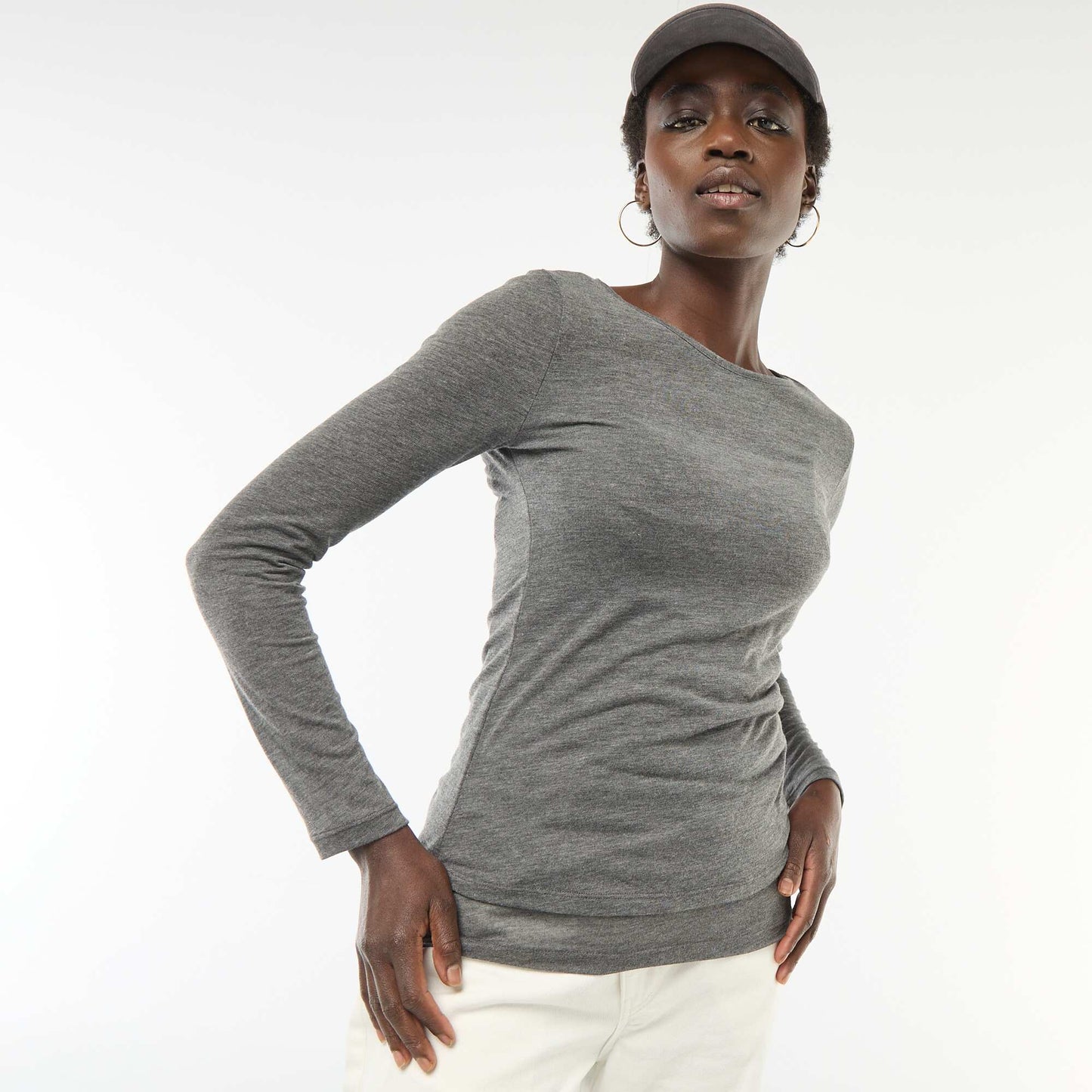 2-in-1 Tank Top T-Shirt GREY