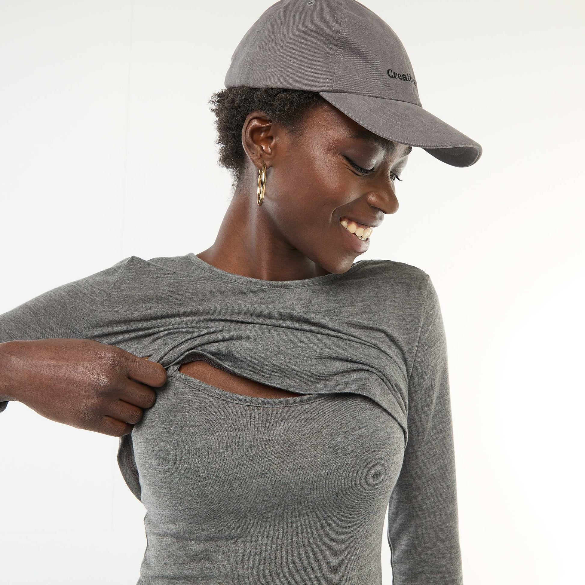 2-in-1 Tank Top T-Shirt GREY