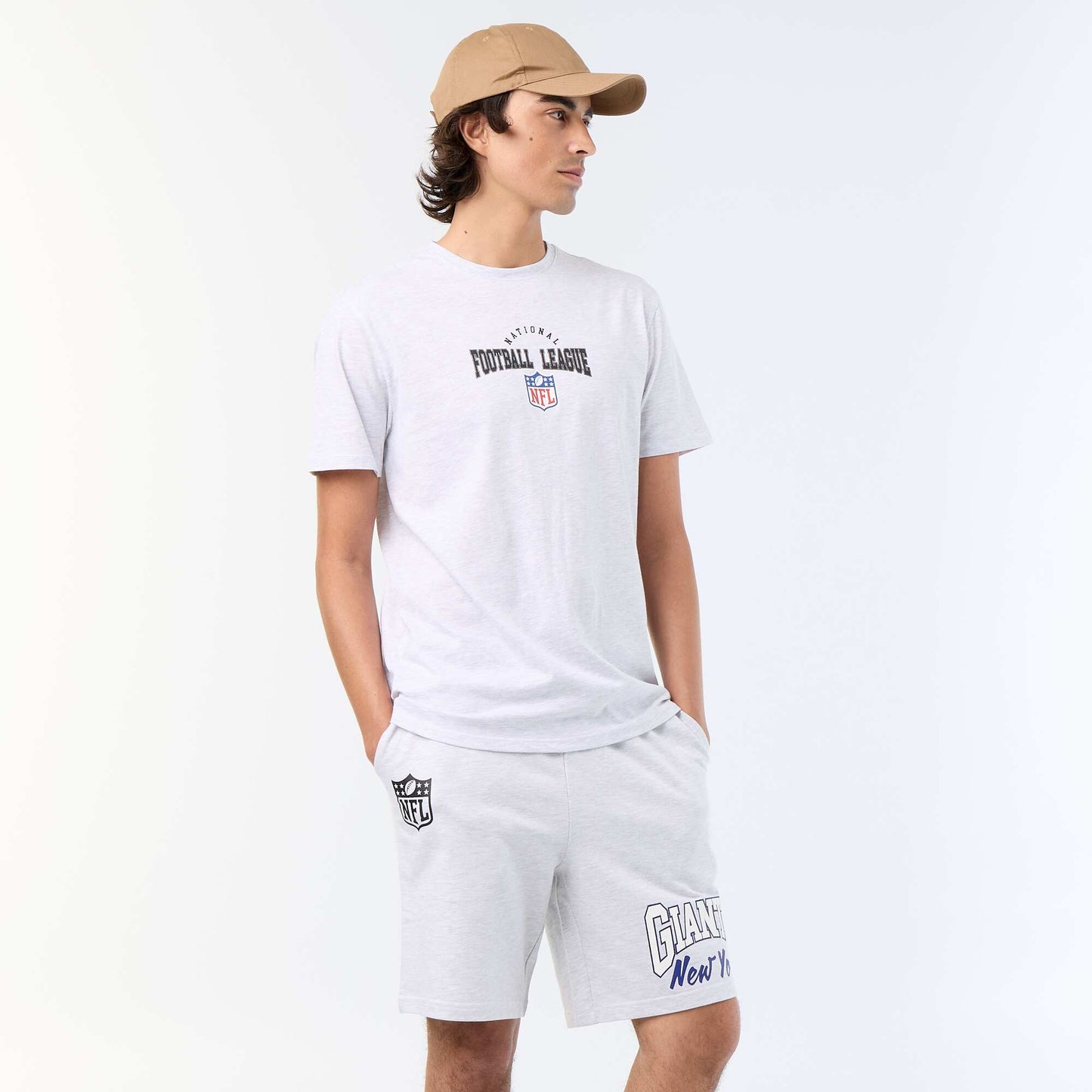 NFL T-shirt + Shorts Pajama Set - 2-Piece GREY