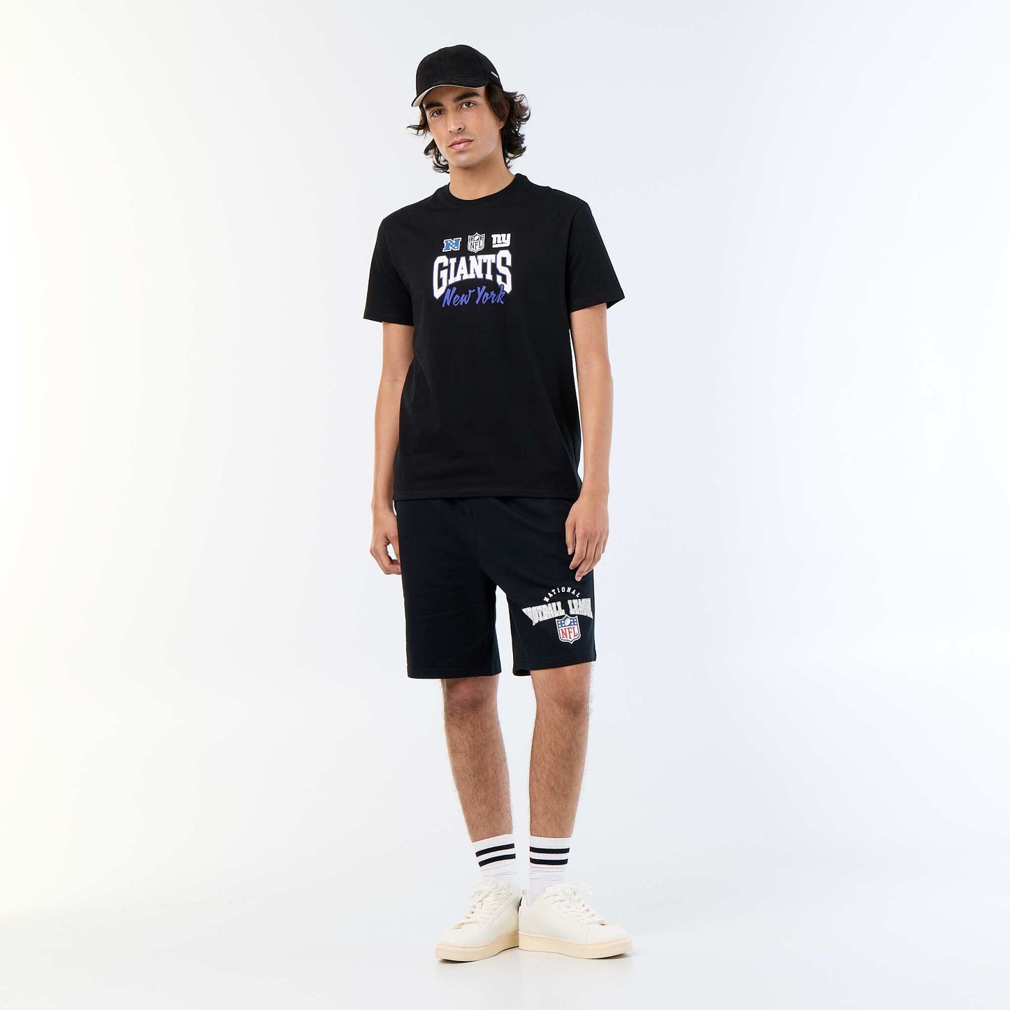 NFL T-shirt + Shorts Pajama Set - 2-Piece BLACK