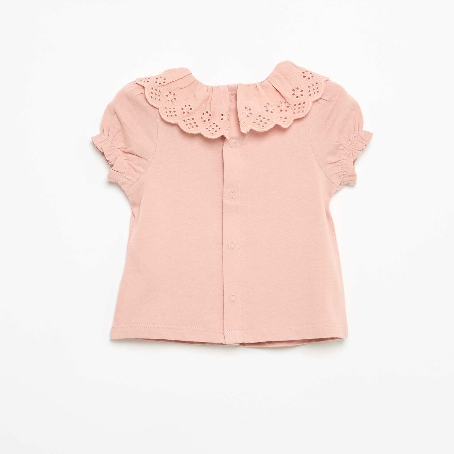 Disney 'Minnie' Short-Sleeved T-shirt with Ruffle Collar PINK