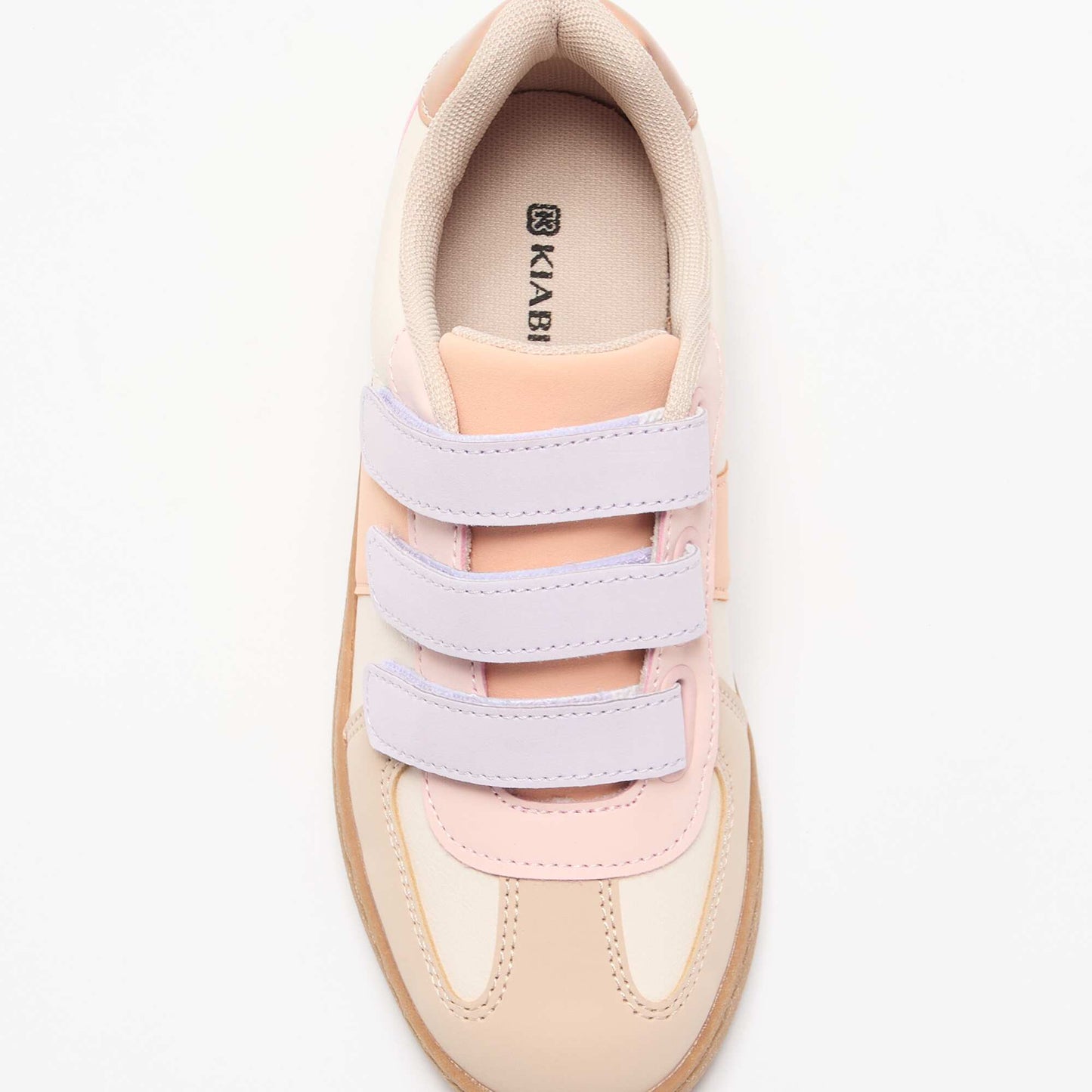 Multicolored Hook-and-Loop Sneakers BEIGE
