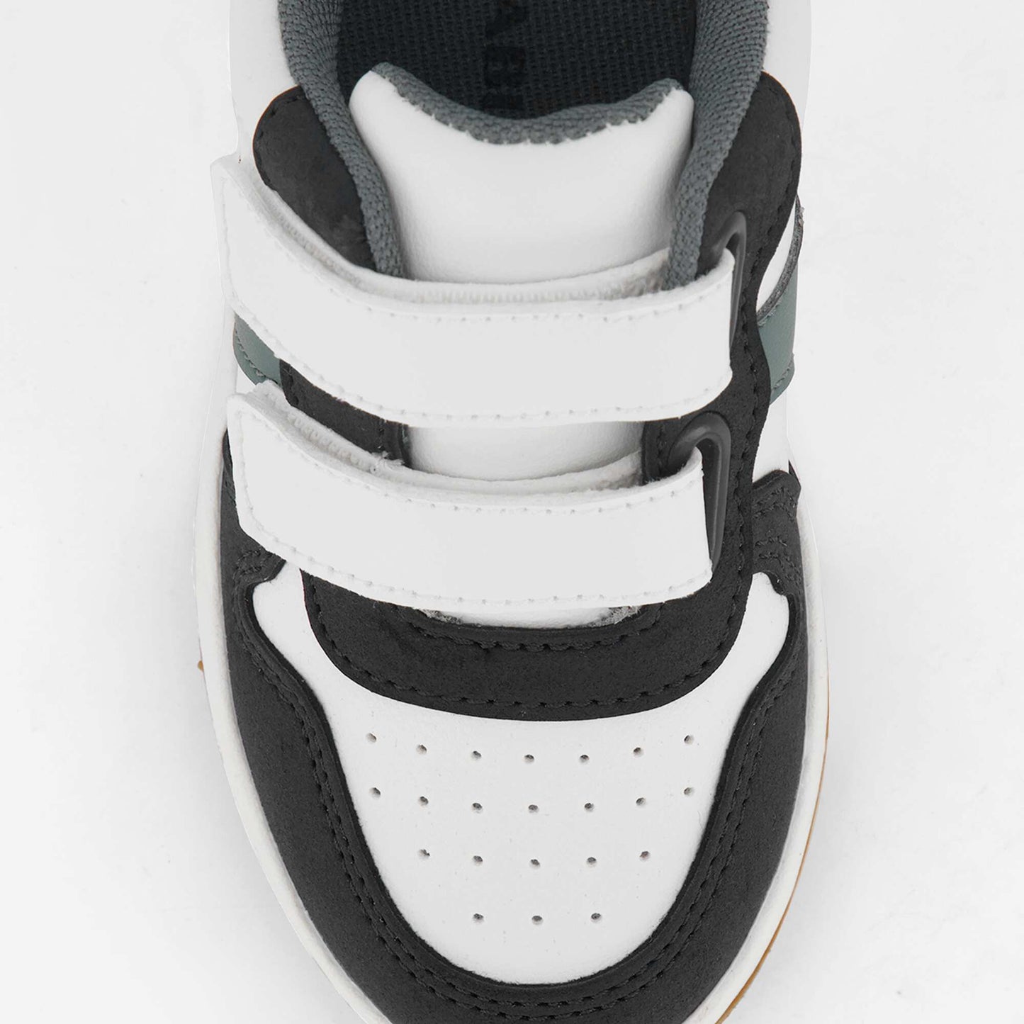 Low-top sneakers with hook-and-loop straps WHITE