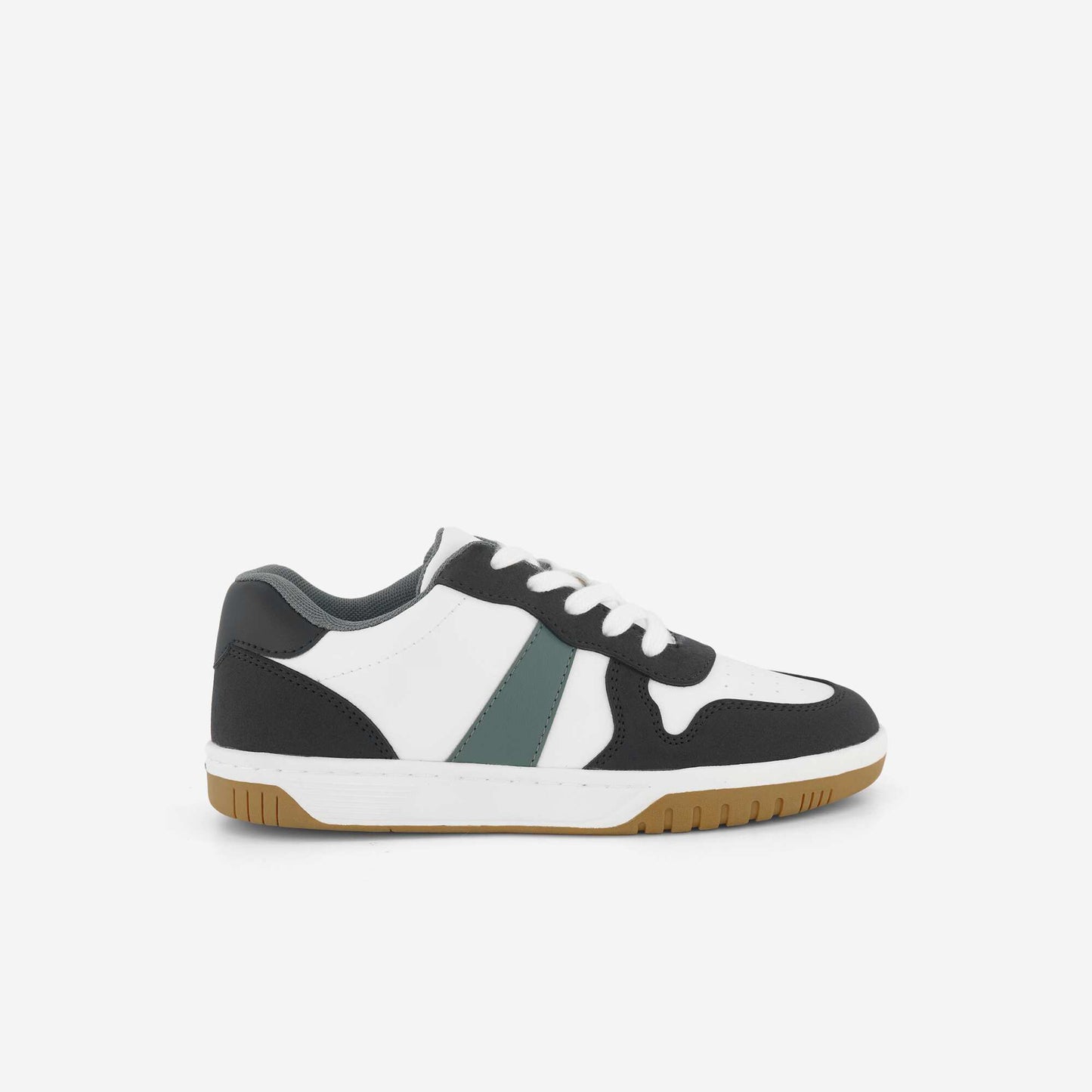Lace-Up Low-Top Sneakers WHITE