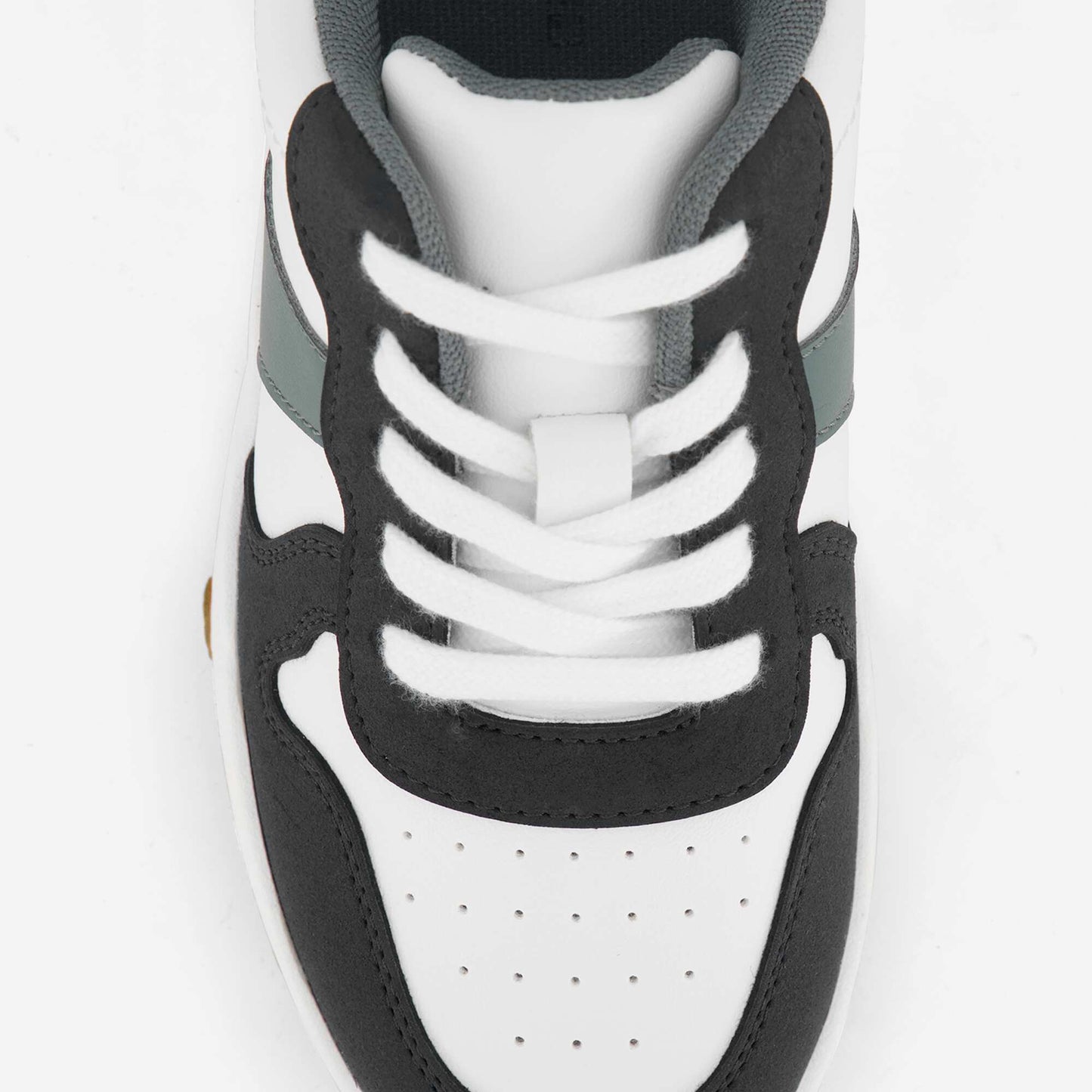 Lace-Up Low-Top Sneakers WHITE