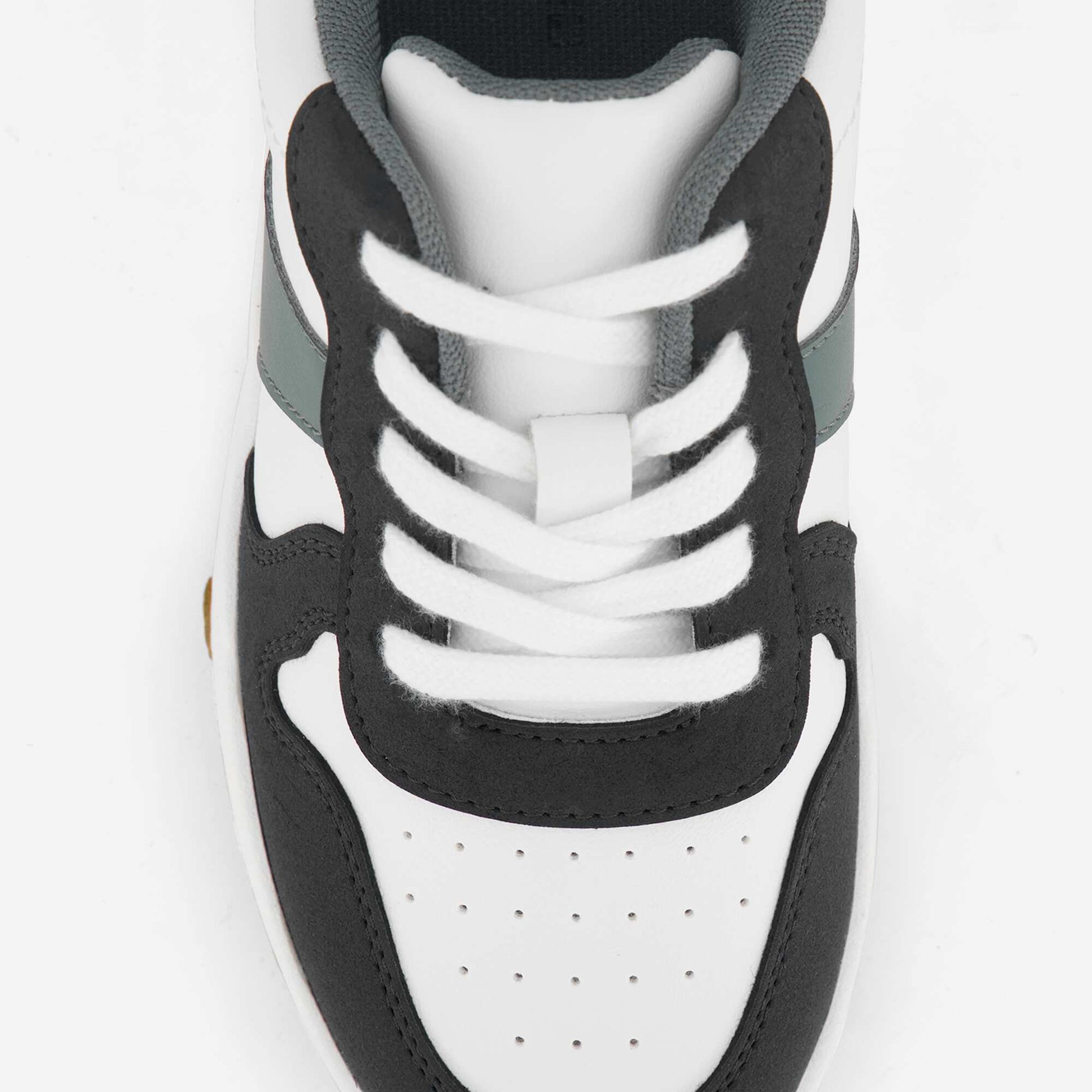 Lace-Up Low-Top Sneakers WHITE