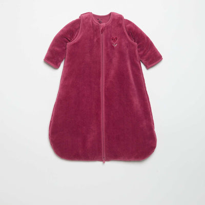 Sleeping bag with removable sleeves PINK