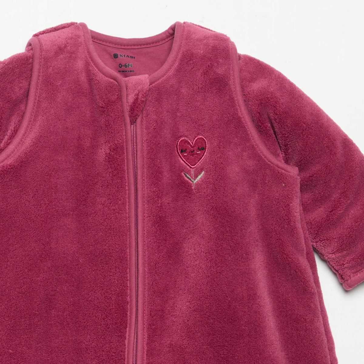 Sleeping bag with removable sleeves PINK