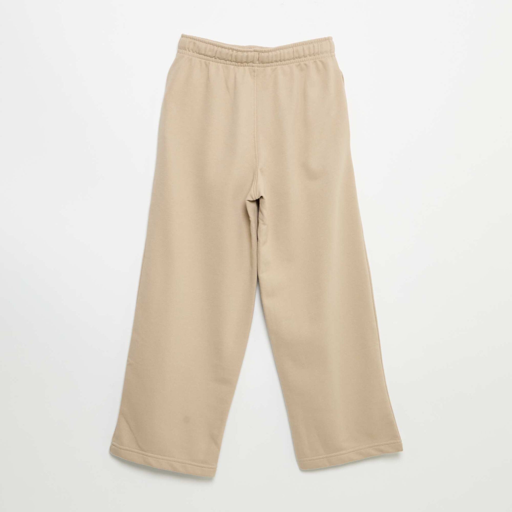 Plain French Terry Jogger Pants BEIGE
