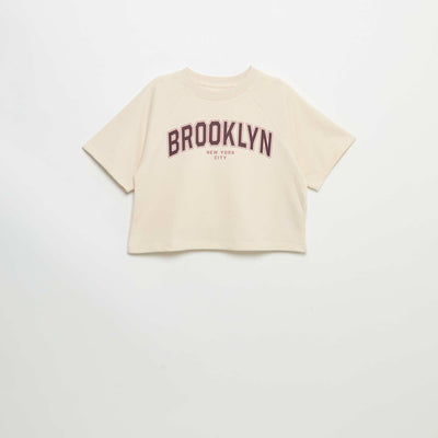 Loose fit short-sleeved T-shirt WHITE