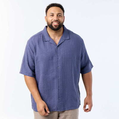 Short-Sleeved Shirt BLUE