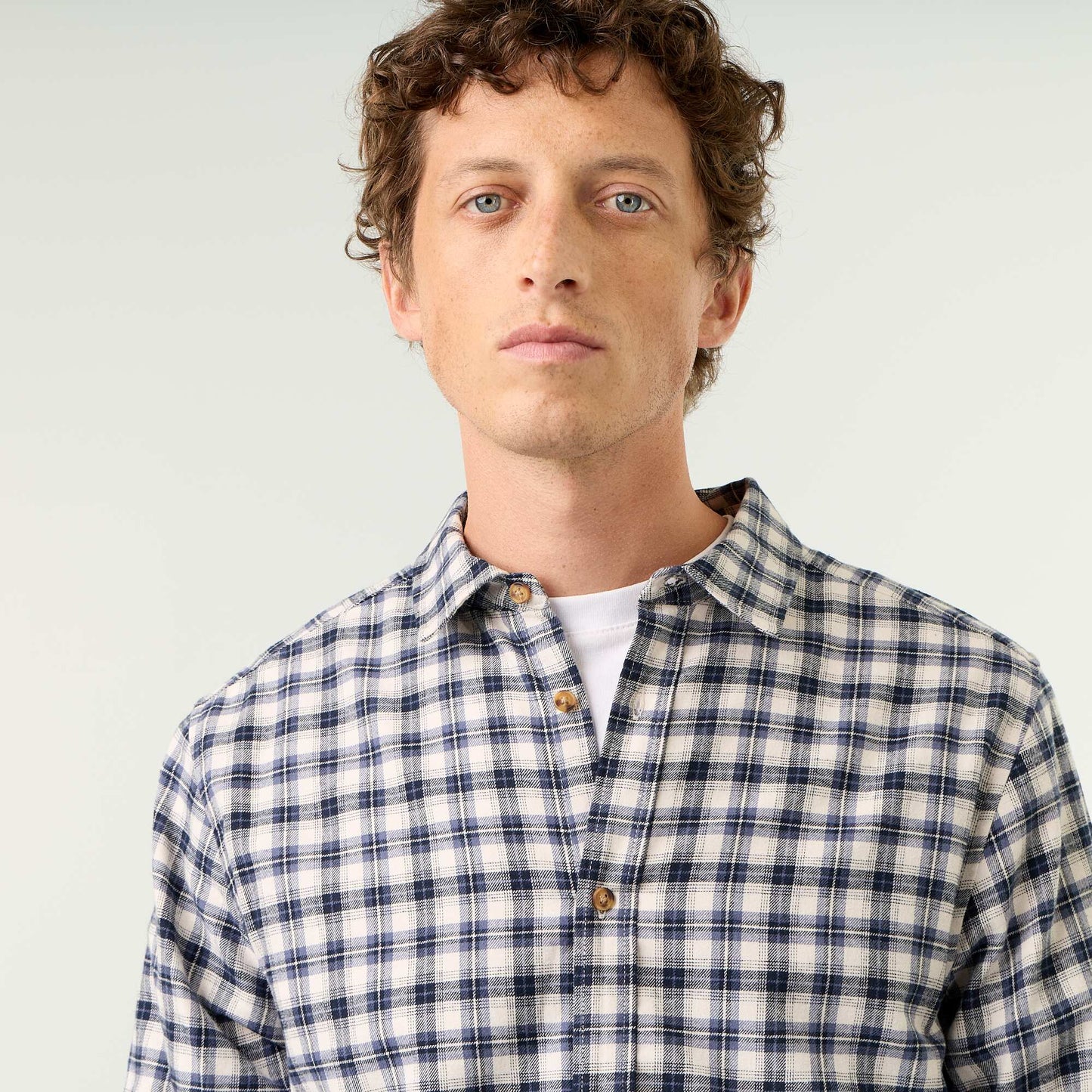 Checked Shirt BLUE