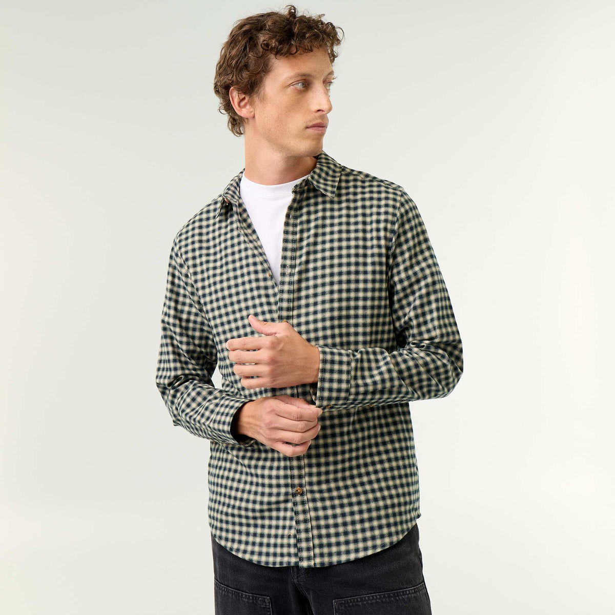 Checked Shirt GREEN