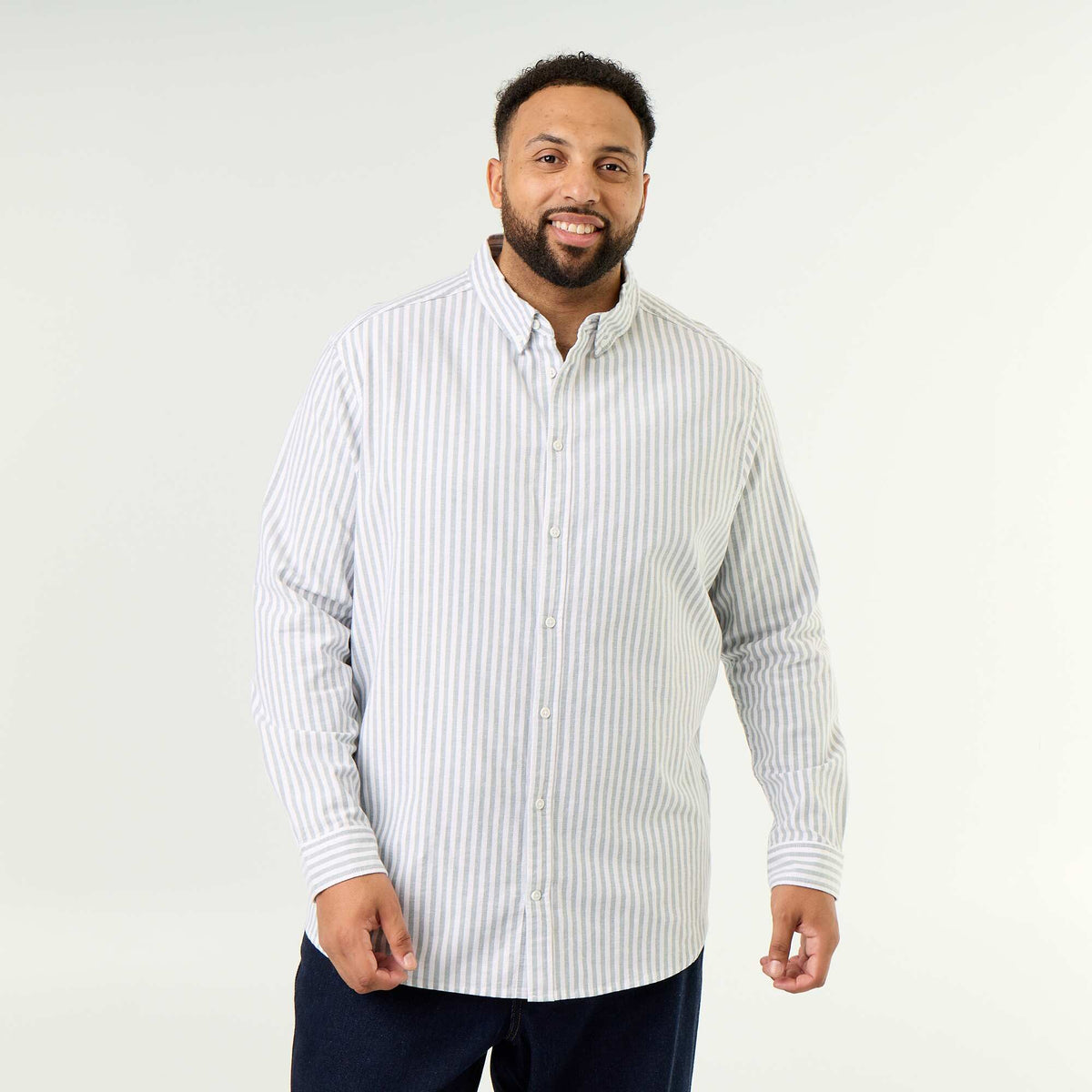Striped Long-Sleeved Shirt GREEN