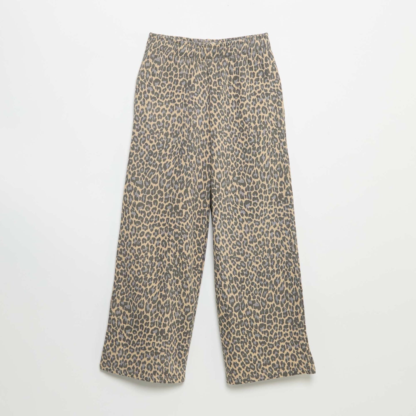 Leopard Print Joggers BEIGE
