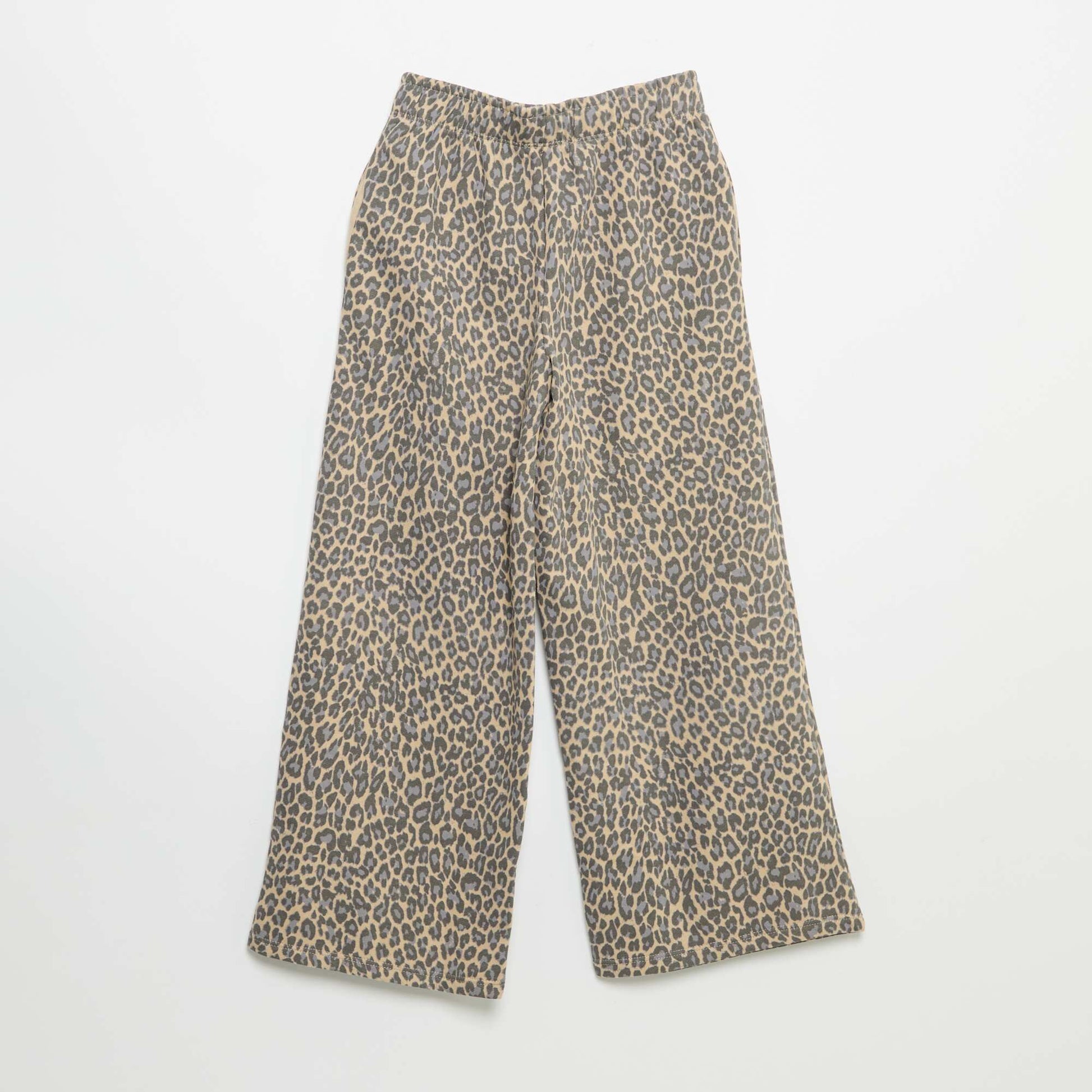 Leopard Print Joggers BEIGE