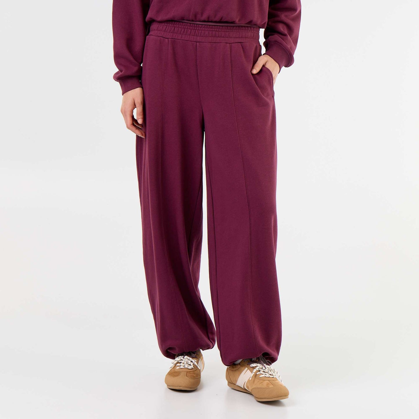 Wide sports joggers PINK