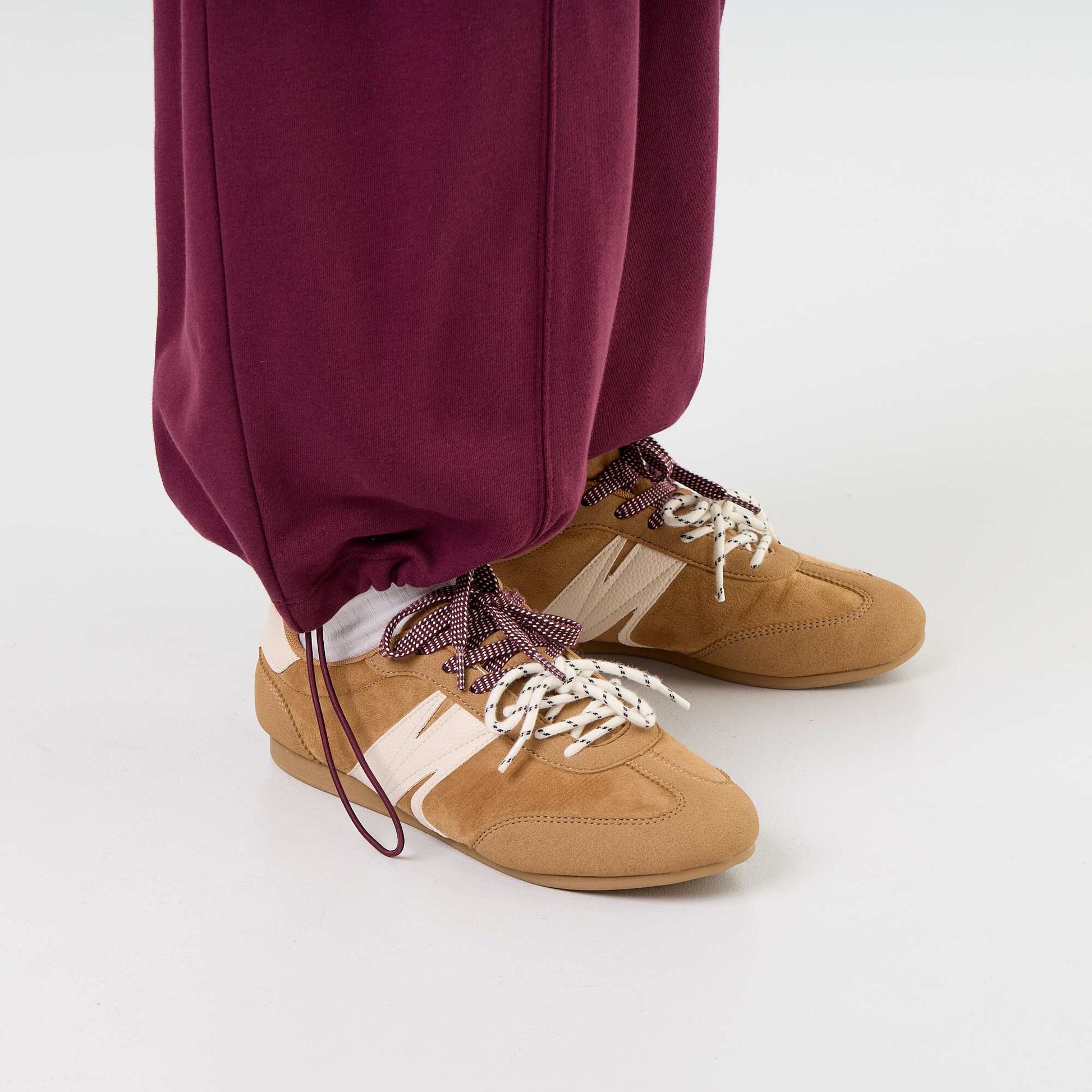 Wide sports joggers PINK