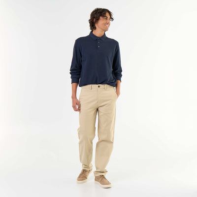 Standard-fit plain chino BEIGE