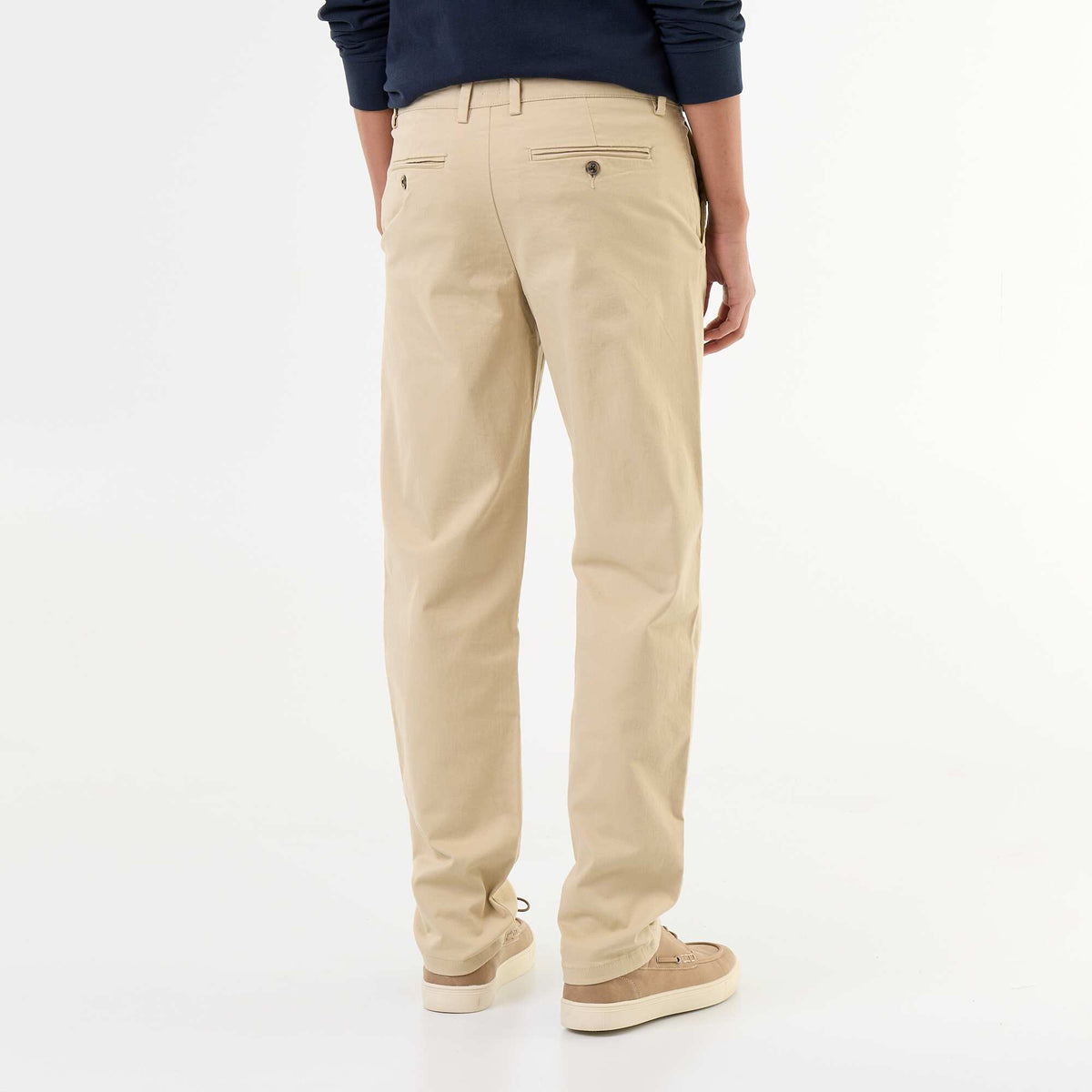 Standard-fit plain chino BEIGE