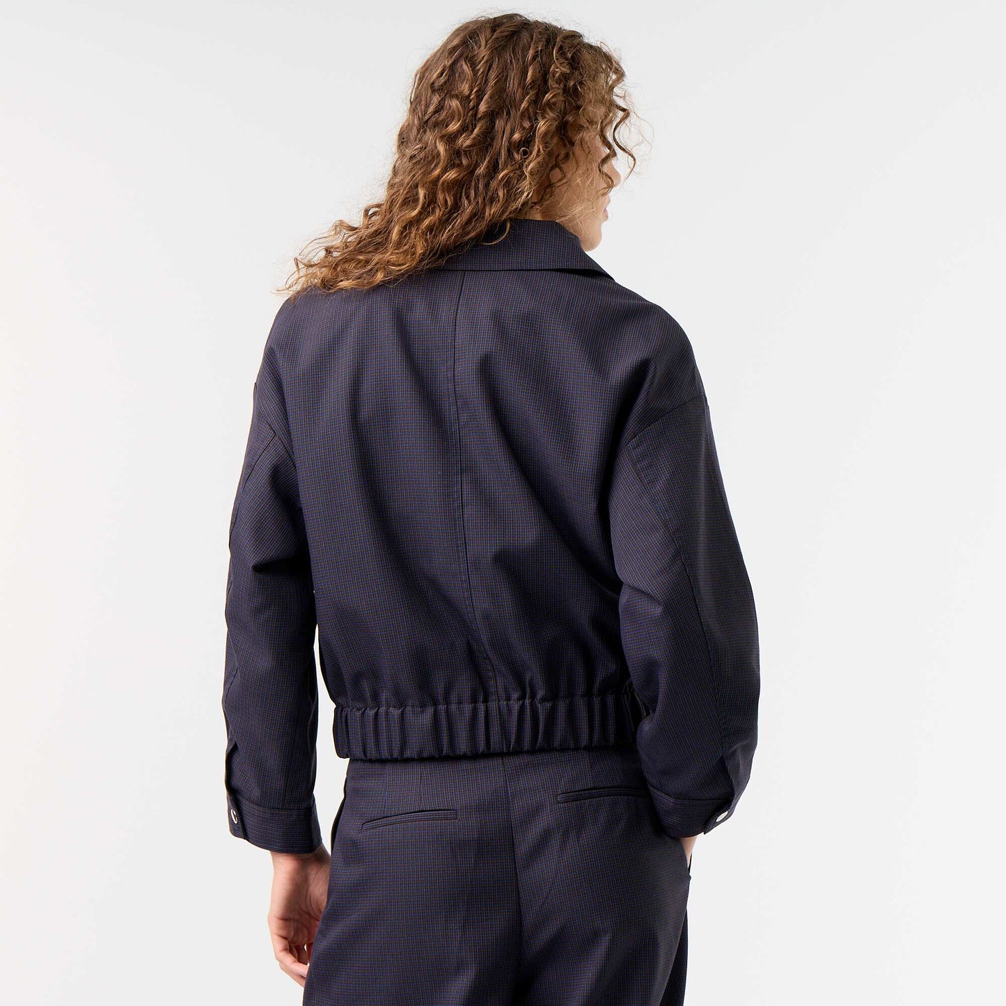 Fluid Jacket with Zip Opening BLUE