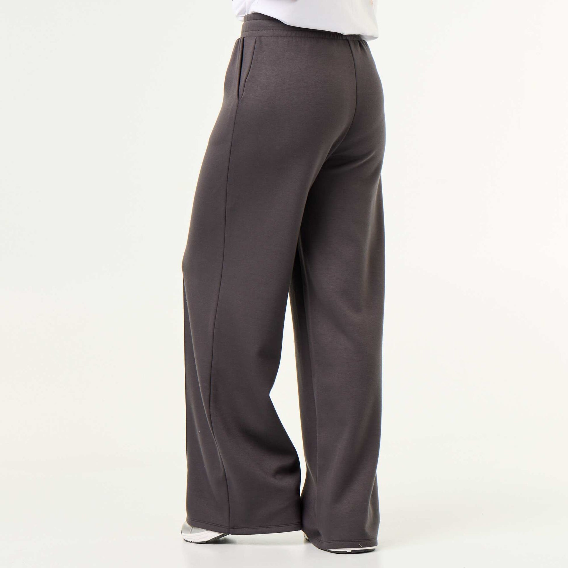Soft-touch wide-leg trousers DARK GRAY / ANTHRACITE