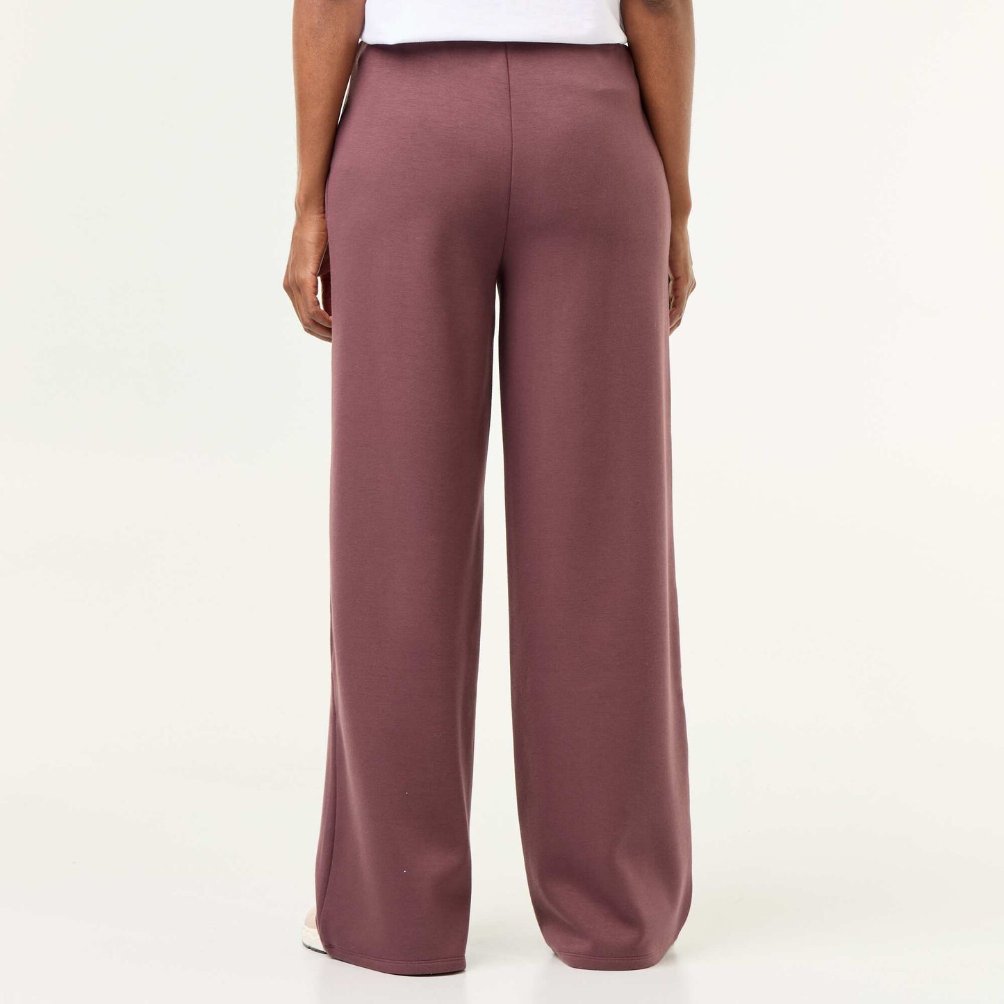 Soft-touch wide-leg trousers PURPLE