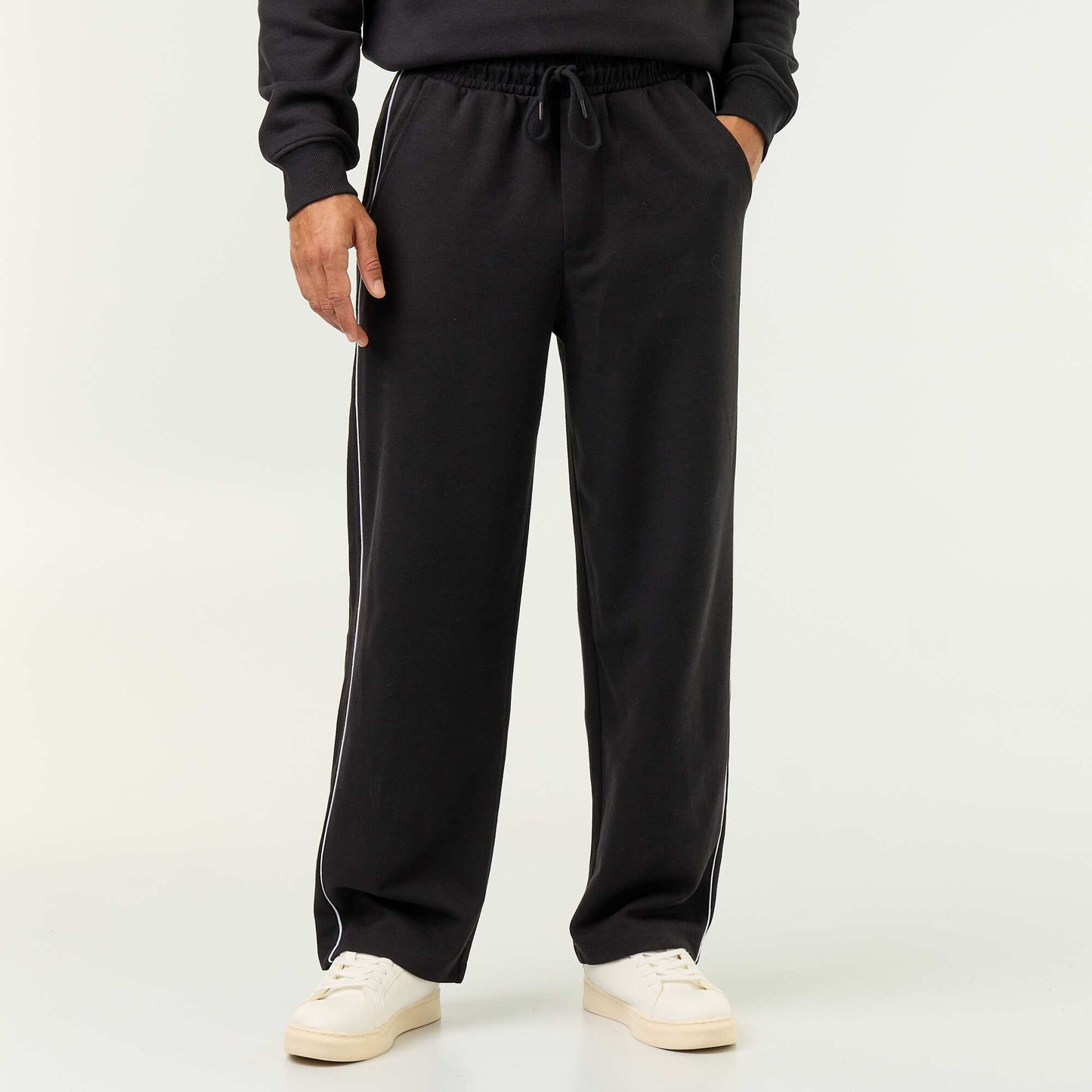 Piped Jogging Pants BLACK