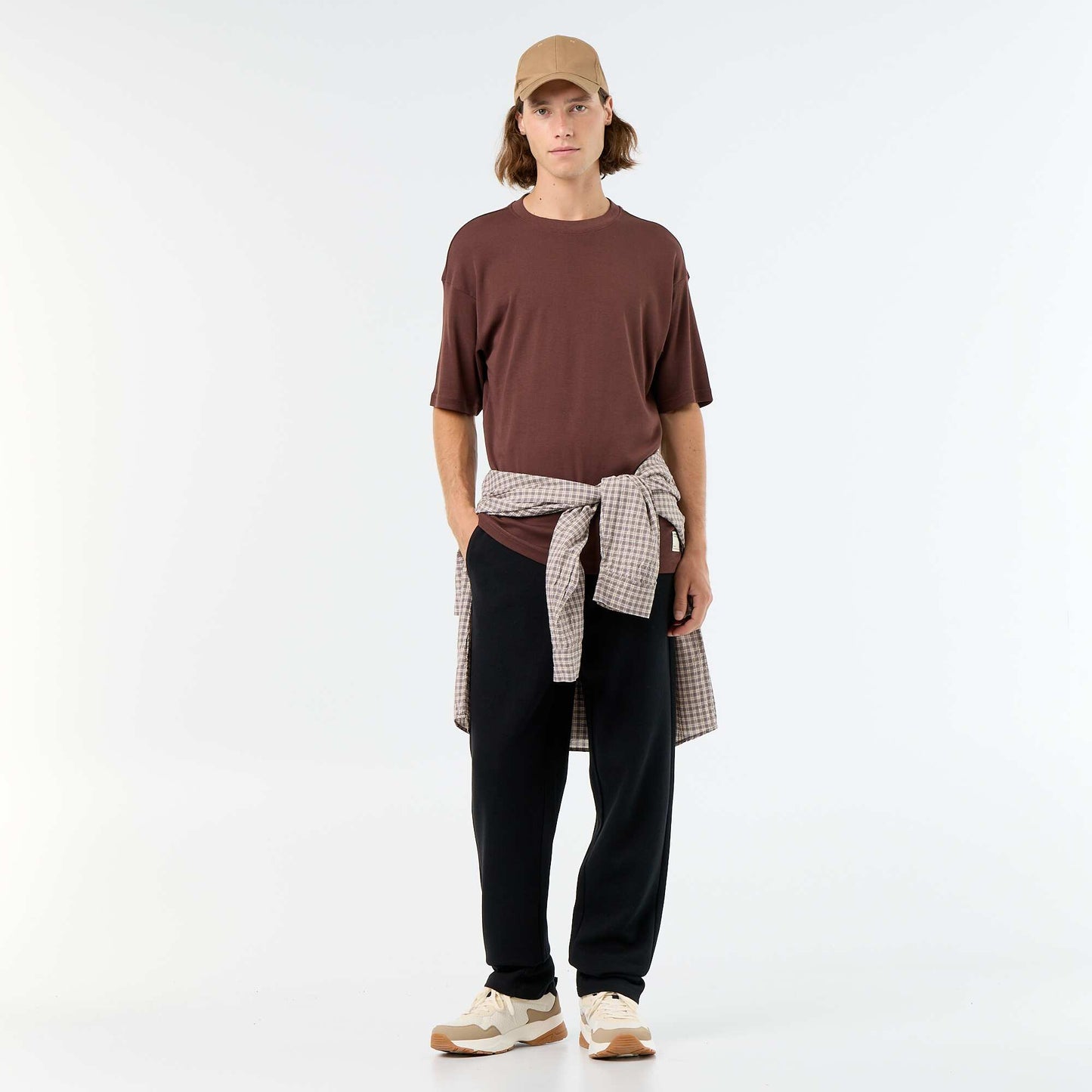 Pique Knit Joggers BLACK