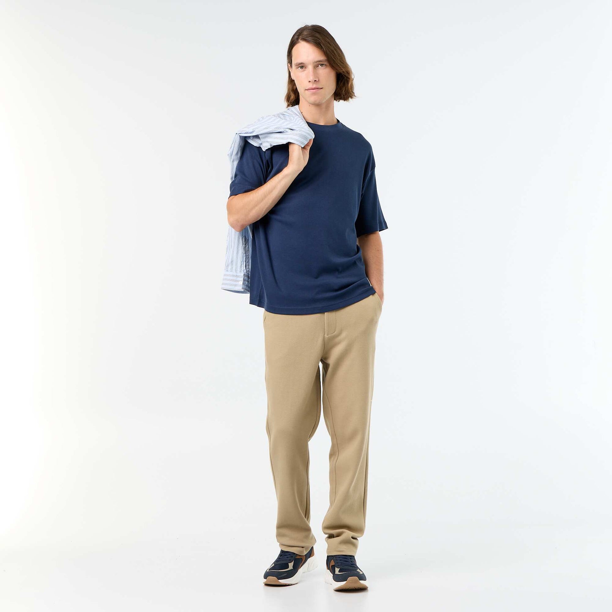 Pique Knit Joggers BEIGE