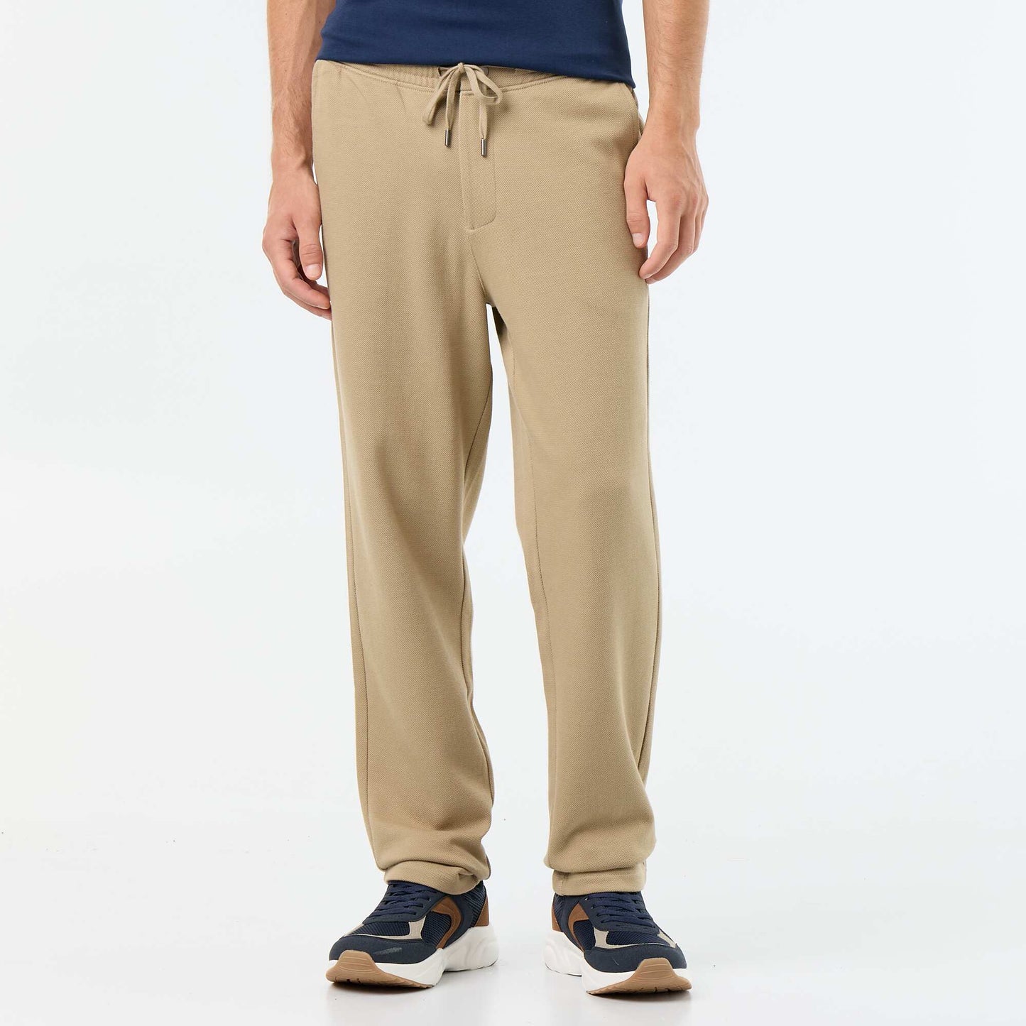 Pique Knit Joggers BEIGE