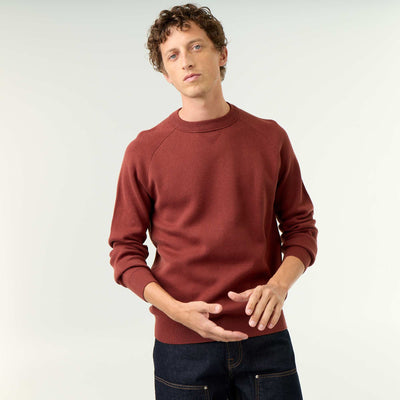 Chunky knit sweater BROWN