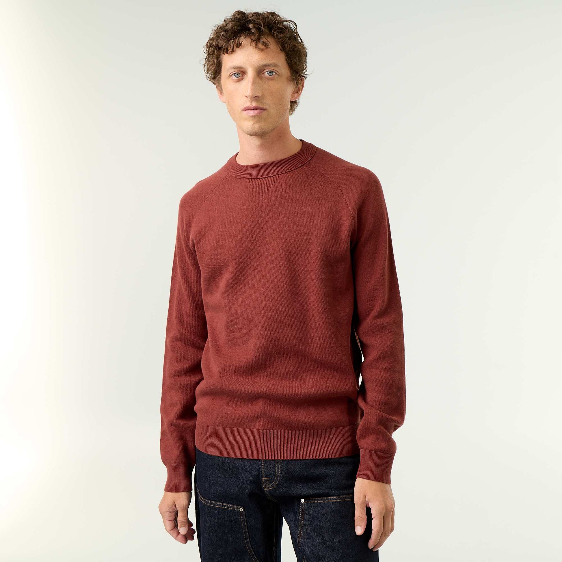 Chunky knit sweater BROWN