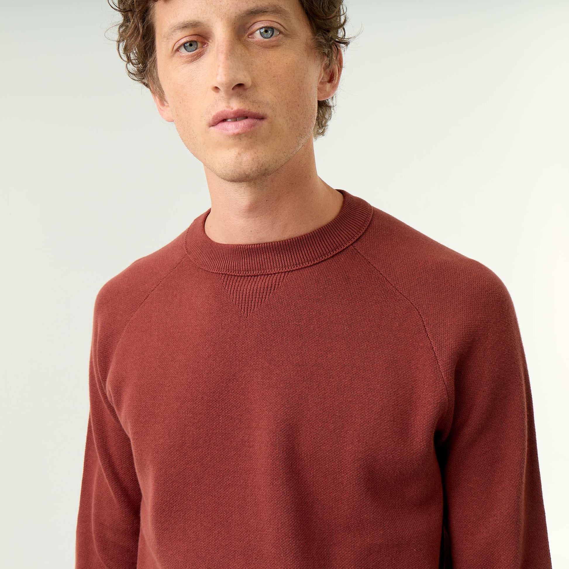 Chunky knit sweater BROWN