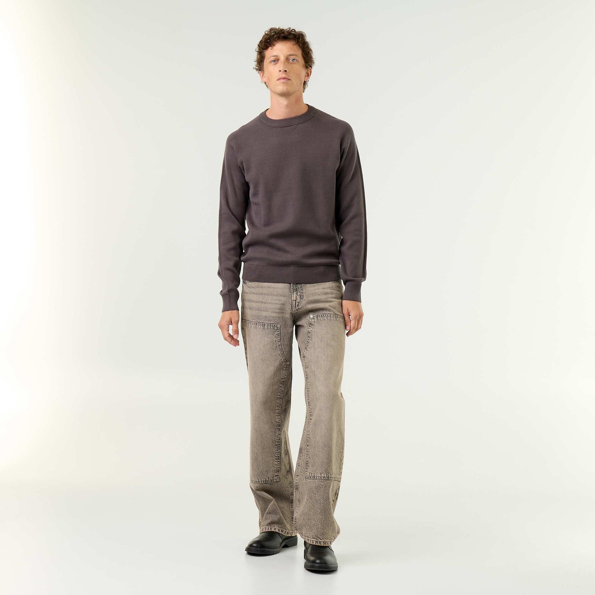 Chunky knit sweater GREY