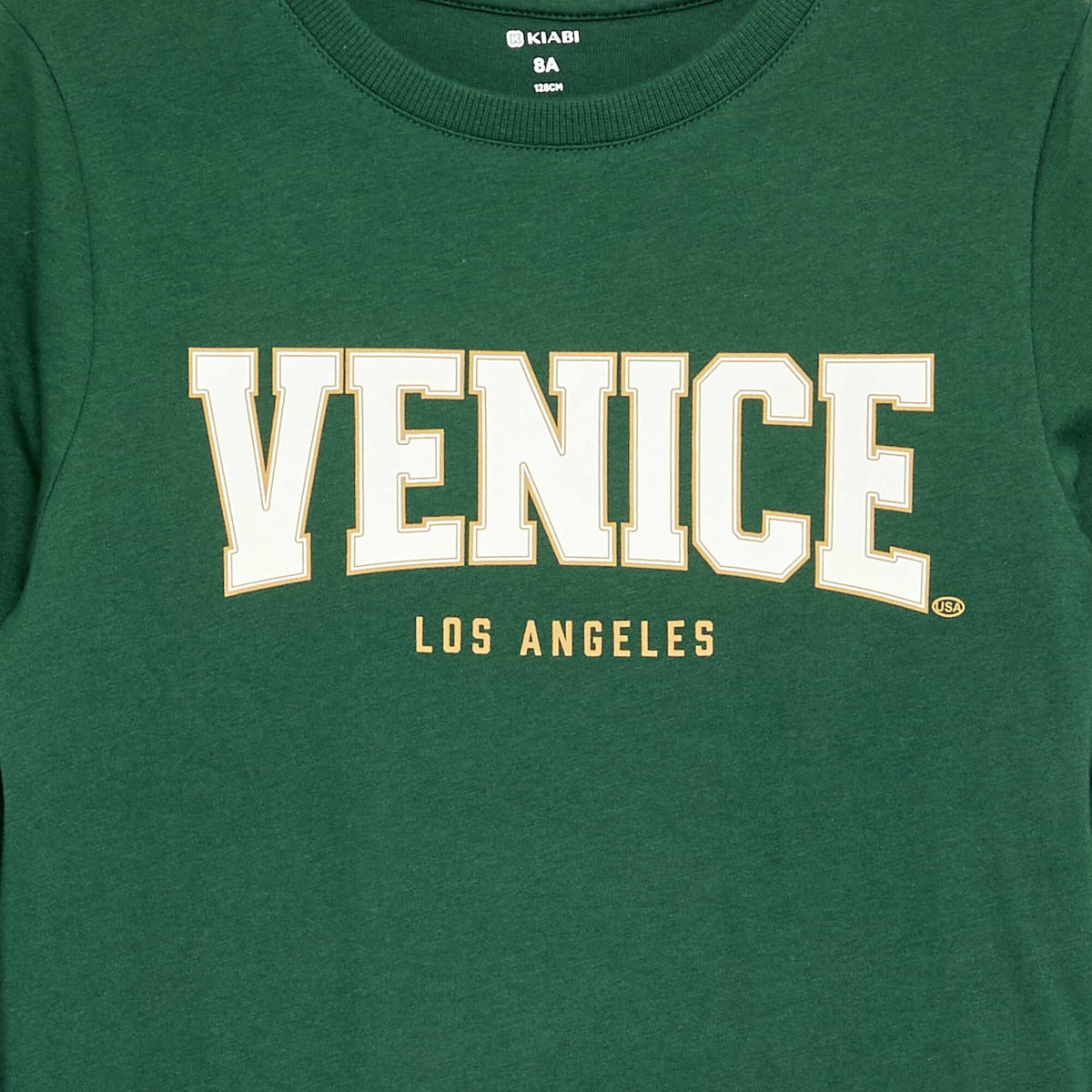 Long-sleeved printed T-shirt GREEN