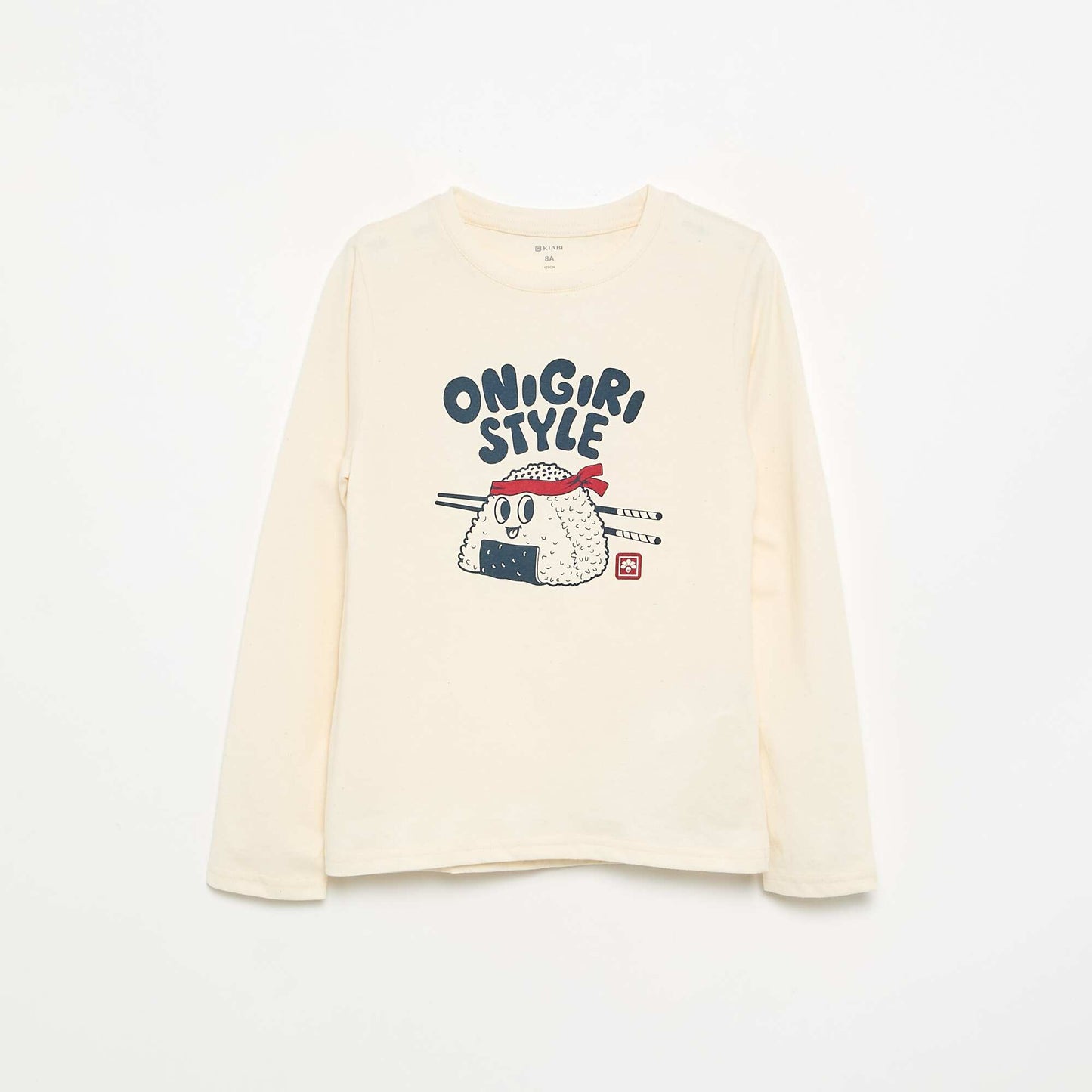 Long-sleeved printed T-shirt WHITE