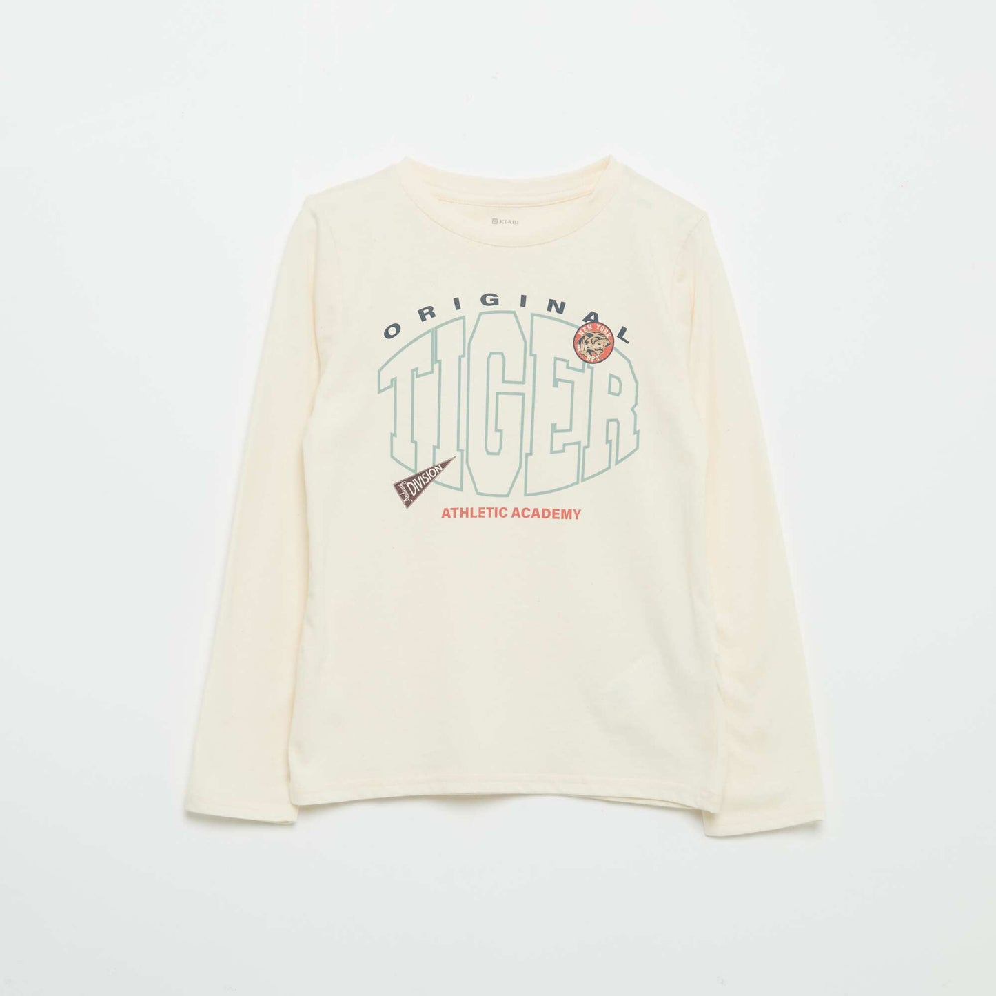 Long-sleeved printed T-shirt WHITE