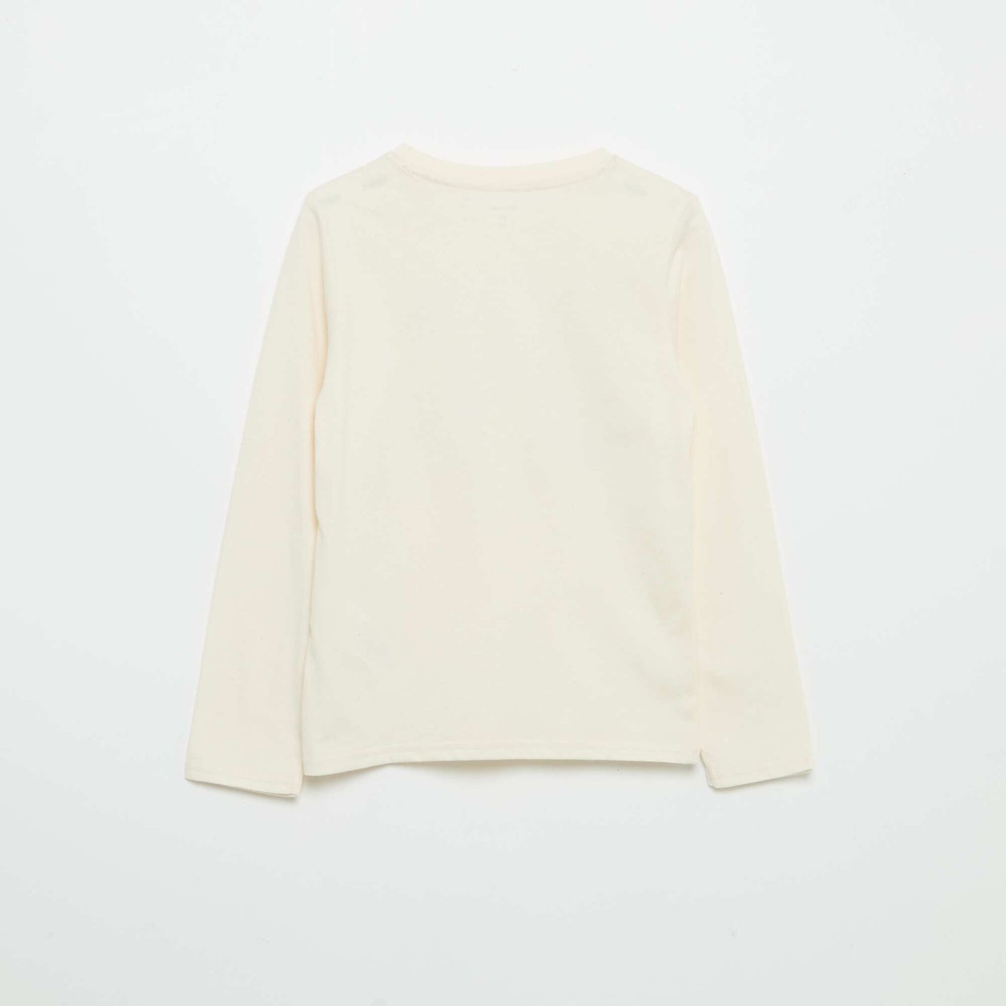 Long-sleeved printed T-shirt WHITE