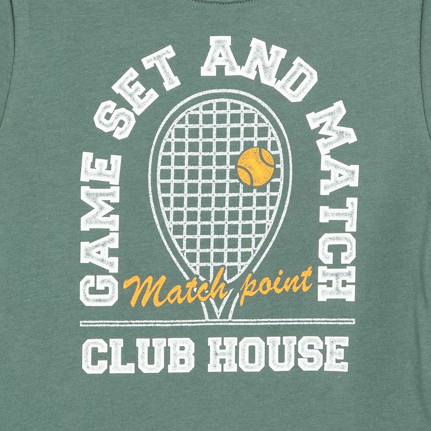 Printed long-sleeved T-shirt GREEN