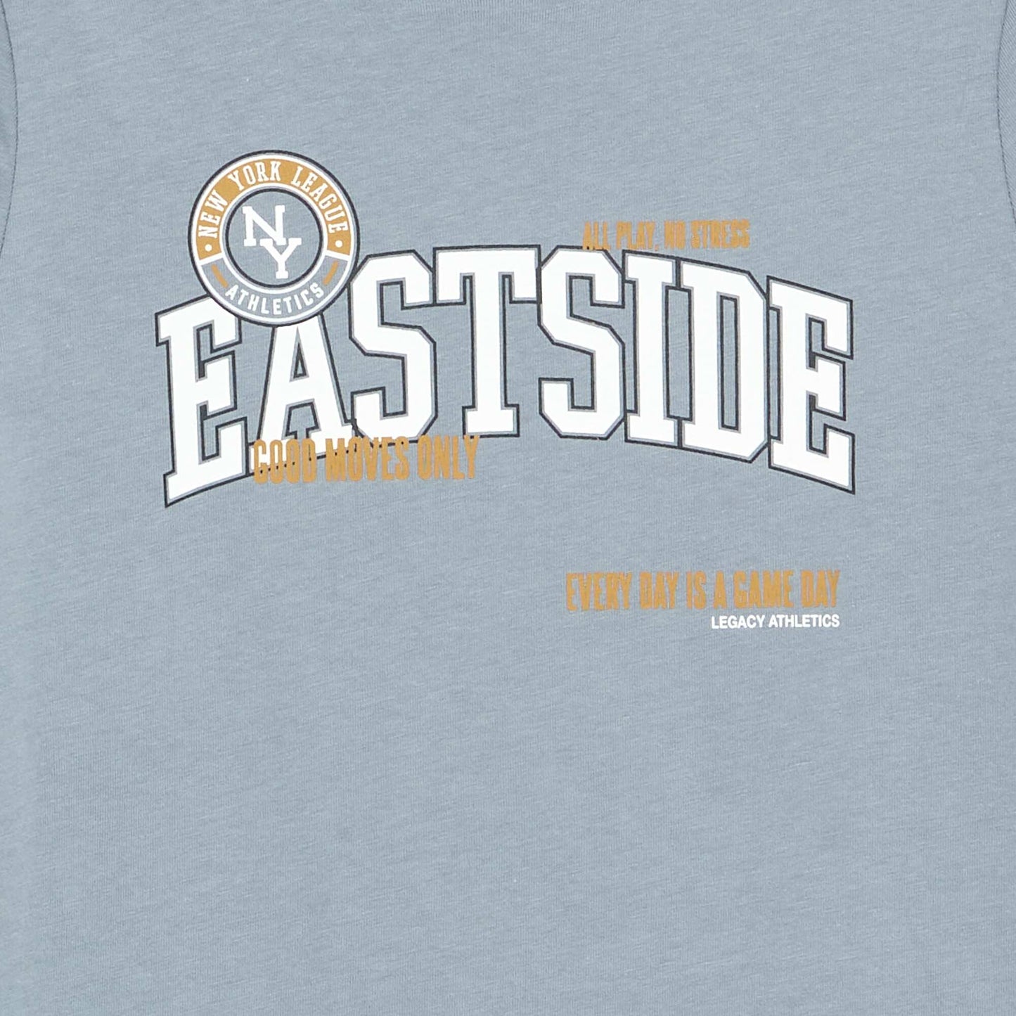 Printed long-sleeved T-shirt GREY