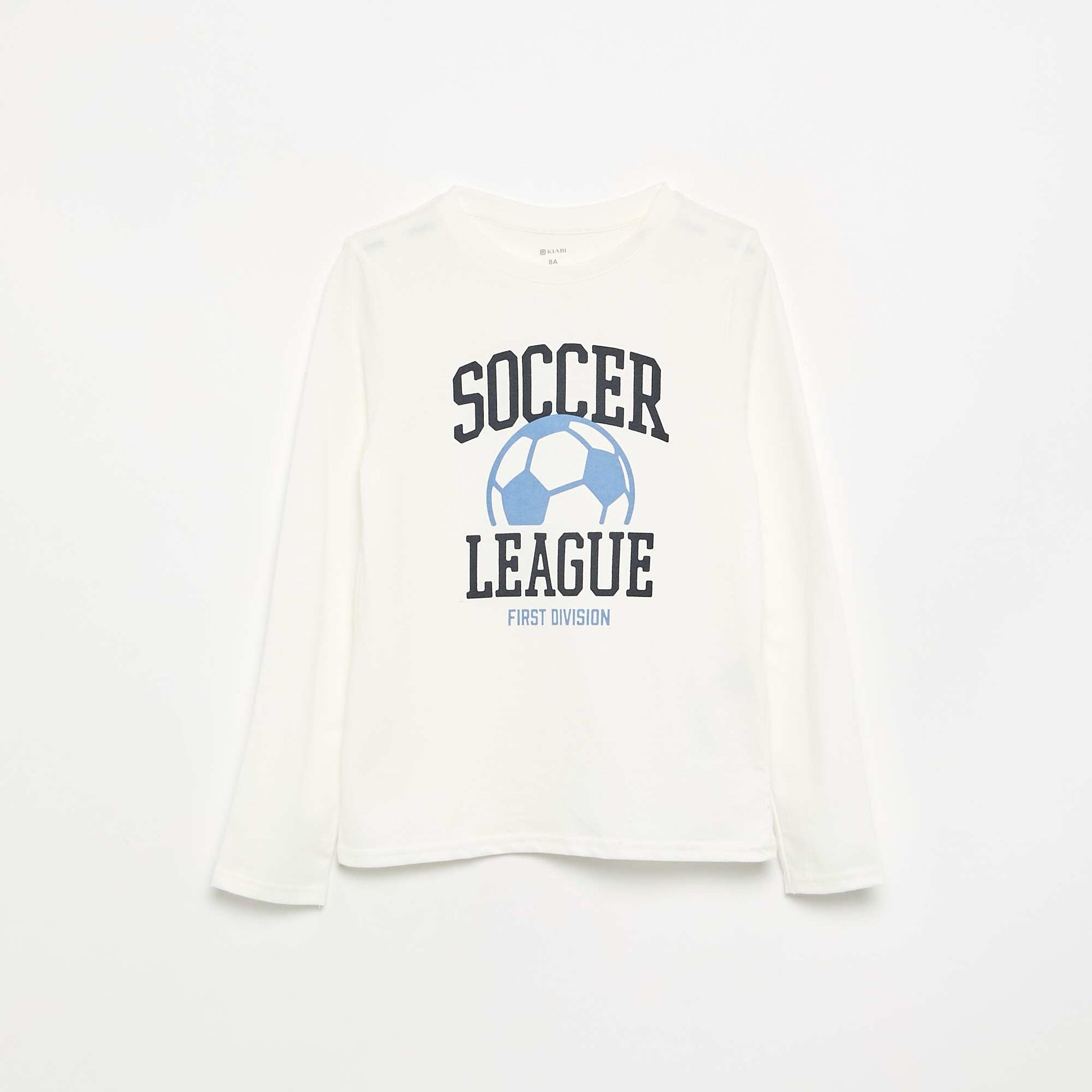 Long-sleeved printed T-shirt WHITE